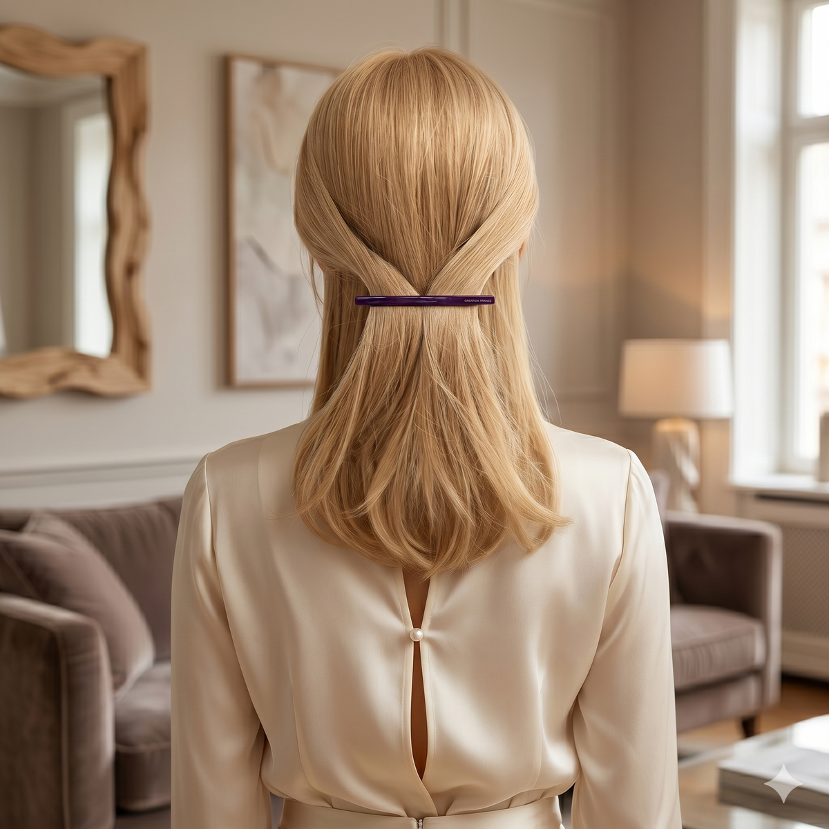 Slim Basic Hair Barrette 3.3 in – Solid & Marble, French Pin, New Colors