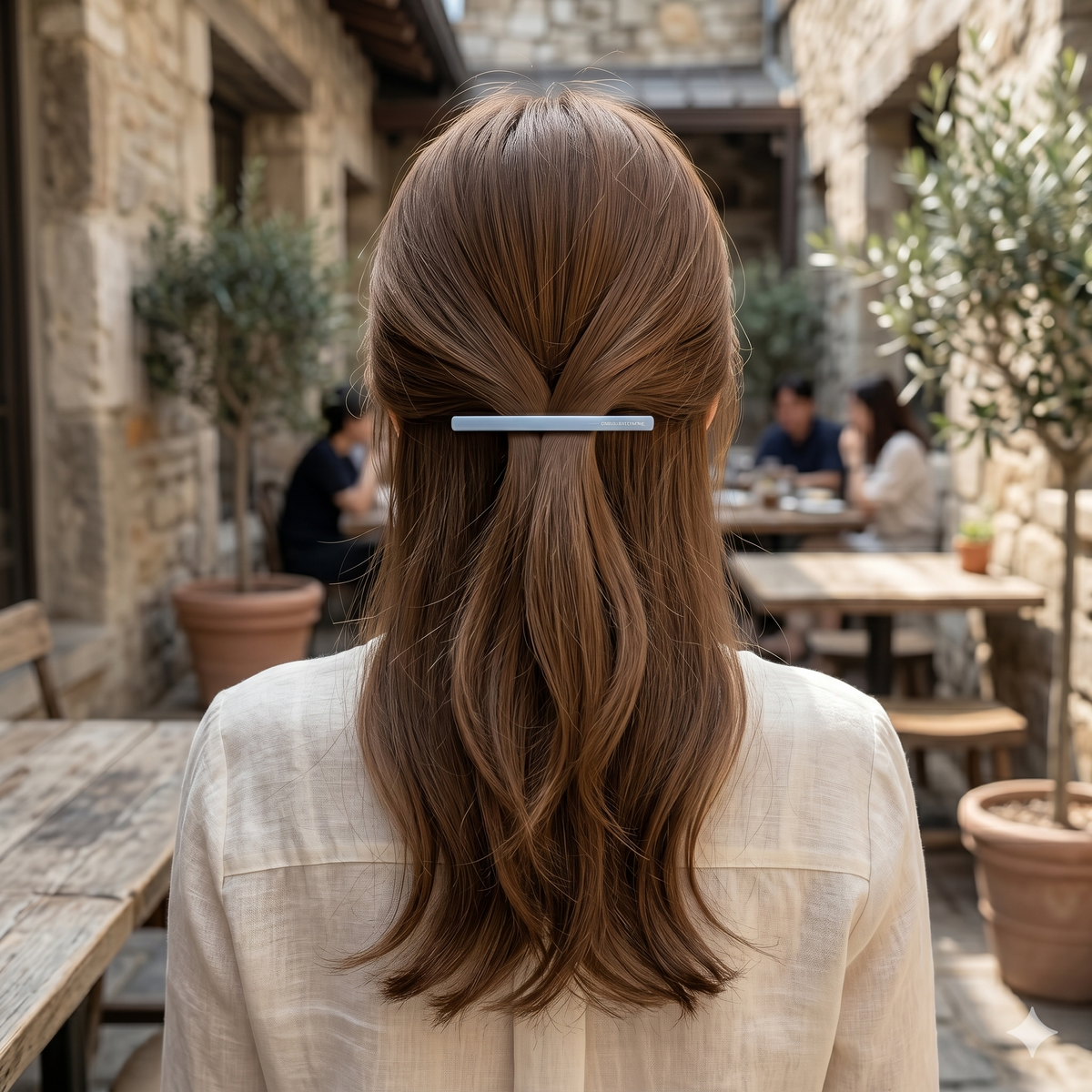 Slim Basic Hair Barrette 3.3 in – Solid & Marble, French Pin, New Colors