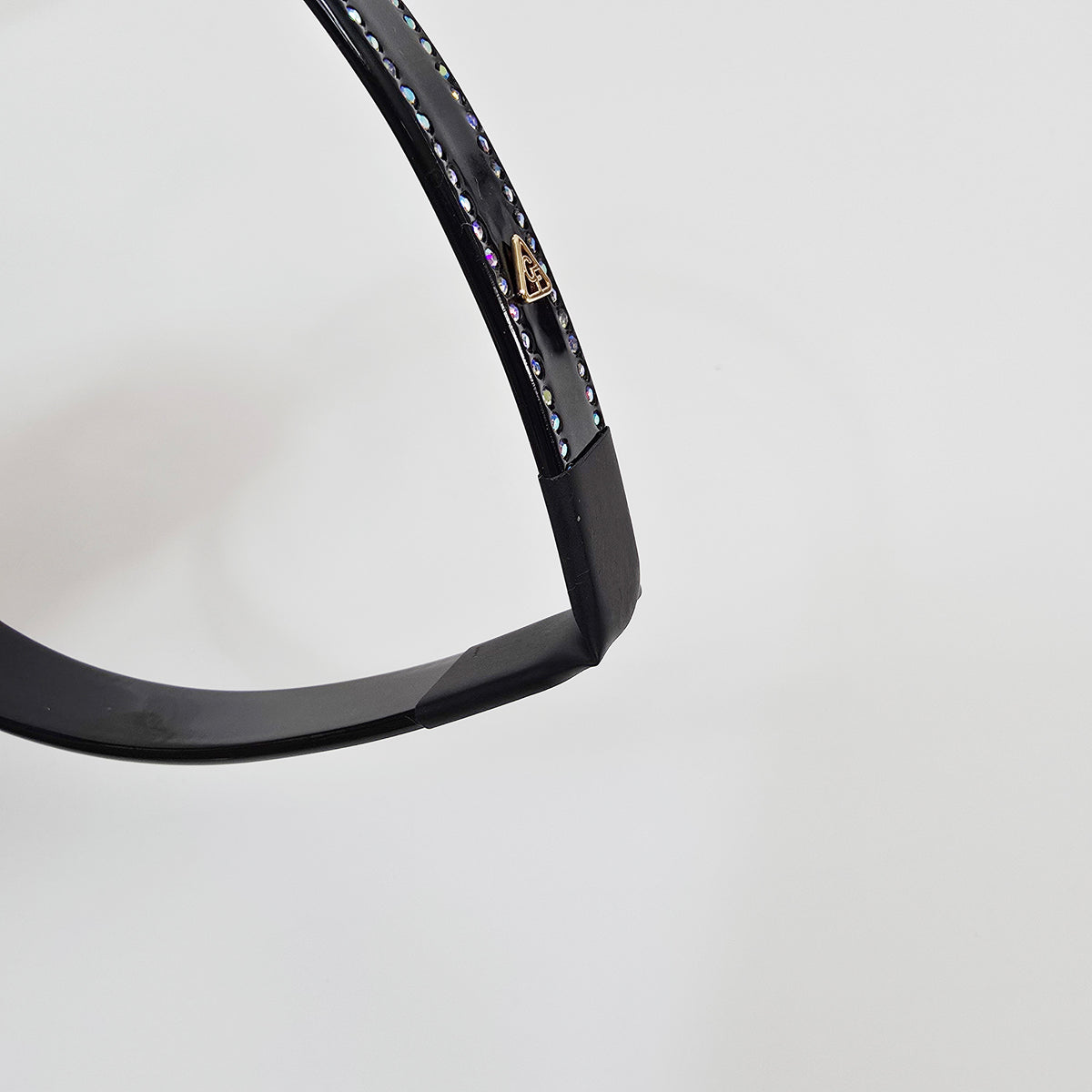 Rhinestone Line Thin Headband 0.8 in wide – Tortoise Shell & Solid, Cubic