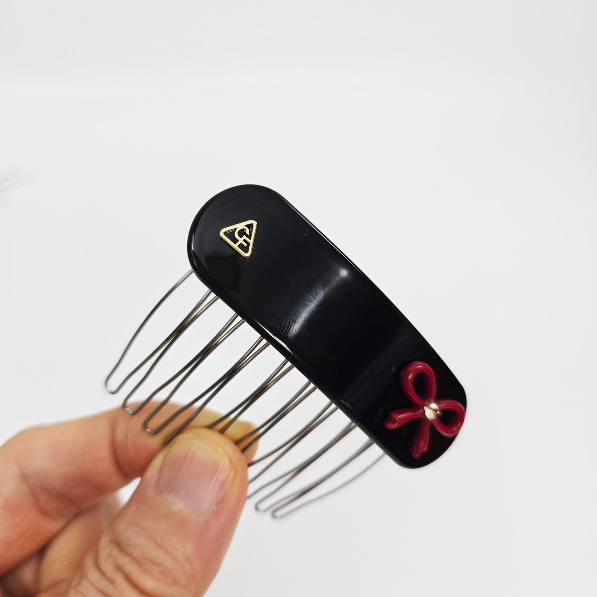 Bow Mini Hair Comb Pin 2.6 in – Tortoise Shell, Solid & Pastel, French Pin
