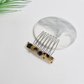 Slim Ring Mini Hair Comb Pin 2.3 in – Tortoise Shell & Solid, French Pin