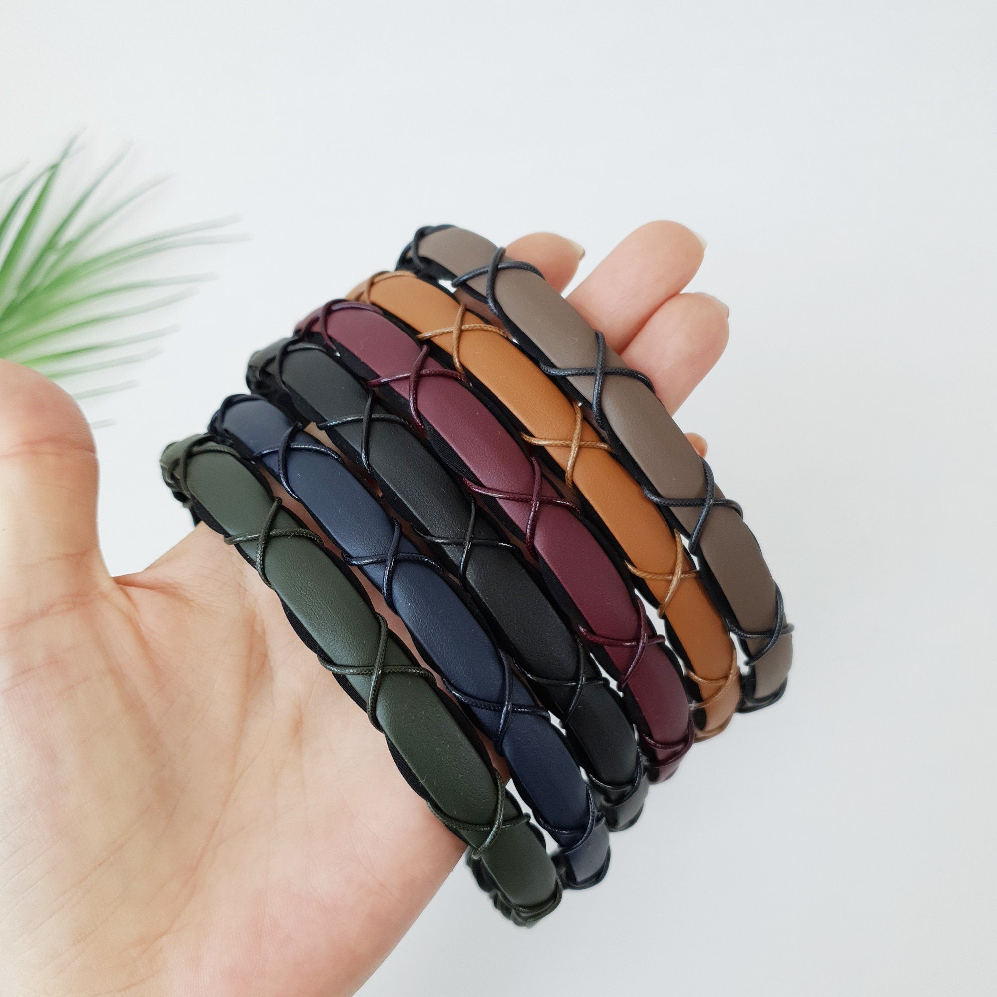 Thin Leather Headband / String X Knot Headband / Hair Accessories For Woman / Alice Headband