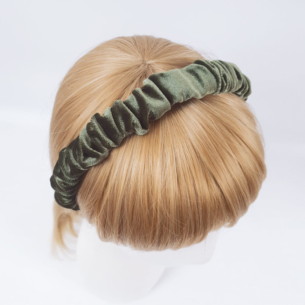 Velvet Wrinkle Simple Headband / Hair Accessories for Woman / Velvet Headband