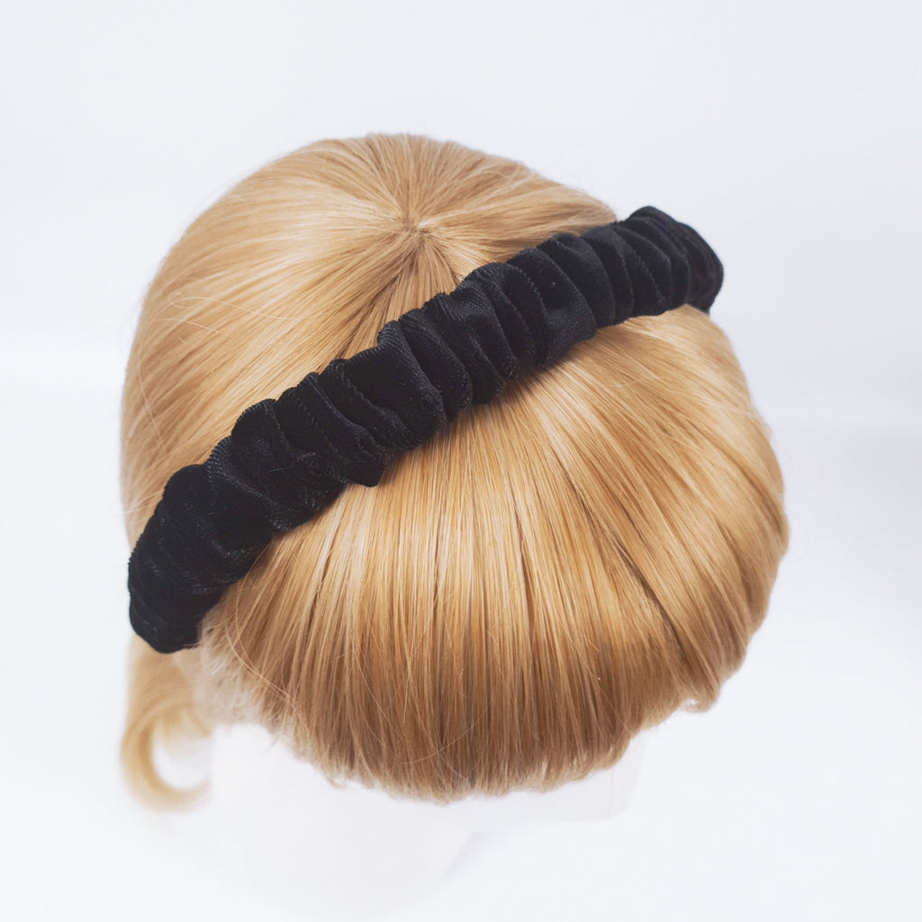 Velvet Wrinkle Simple Headband / Hair Accessories for Woman / Velvet Headband