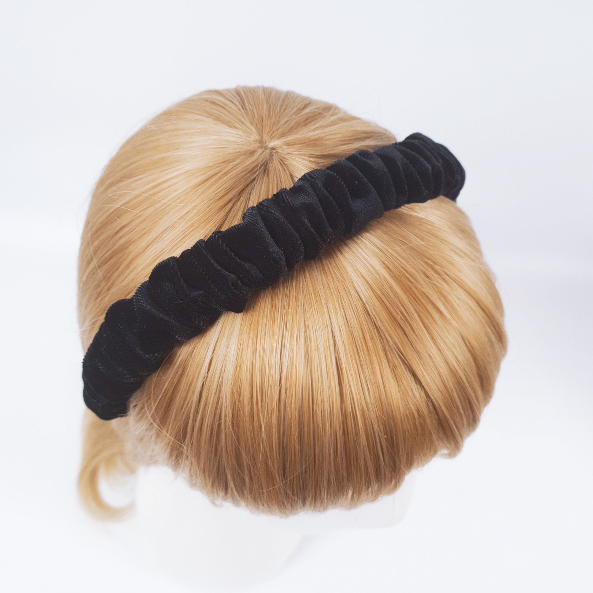 Velvet Wrinkle Simple Headband / Hair Accessories for Woman / Velvet Headband