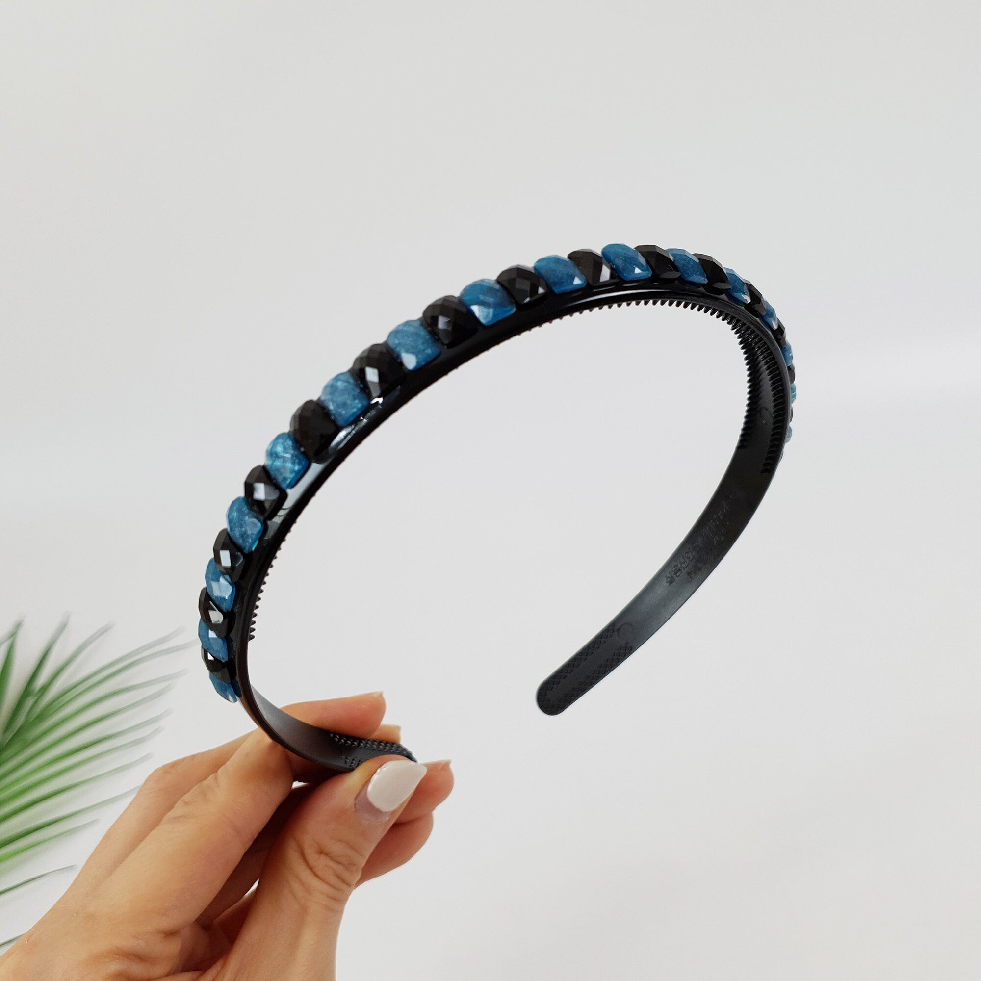 Square Formica Pearl Thin Headband / Daily Vintage Style Head Piece / Hair Accessory for Woman / Pearl Headband