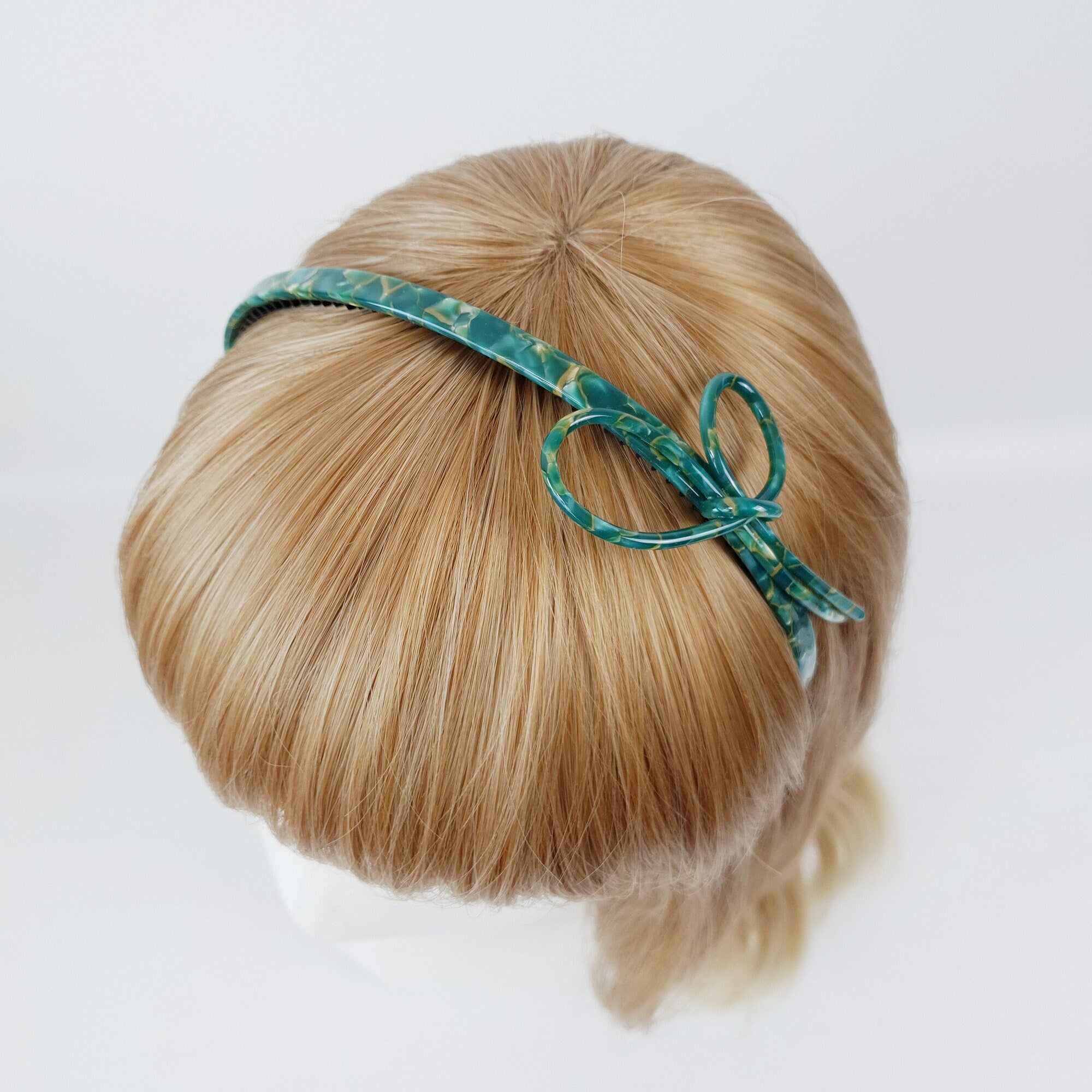 Tortoise Shell Line Ribbon Headband / Elegant Hair Accessories for Woman / Bridal Tiara Headband