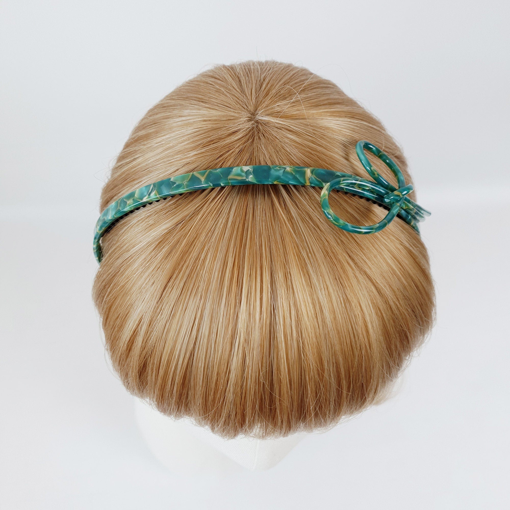 Tortoise Shell Line Ribbon Headband / Elegant Hair Accessories for Woman / Bridal Tiara Headband