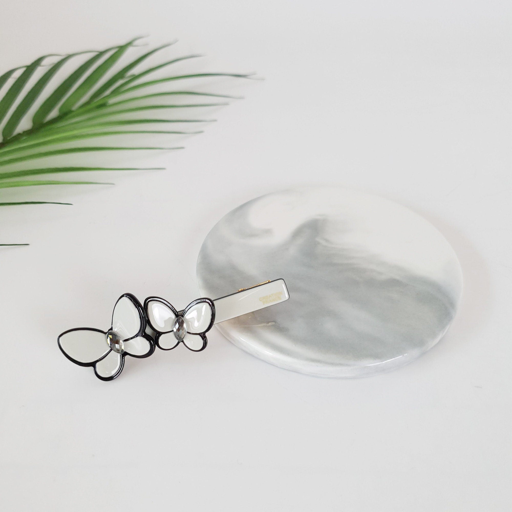 Pastel Color Couple Butterfly Hair Clips / Luxurious French Hair Pin / Hair Accessory for Woman / Alligator Hair Clip