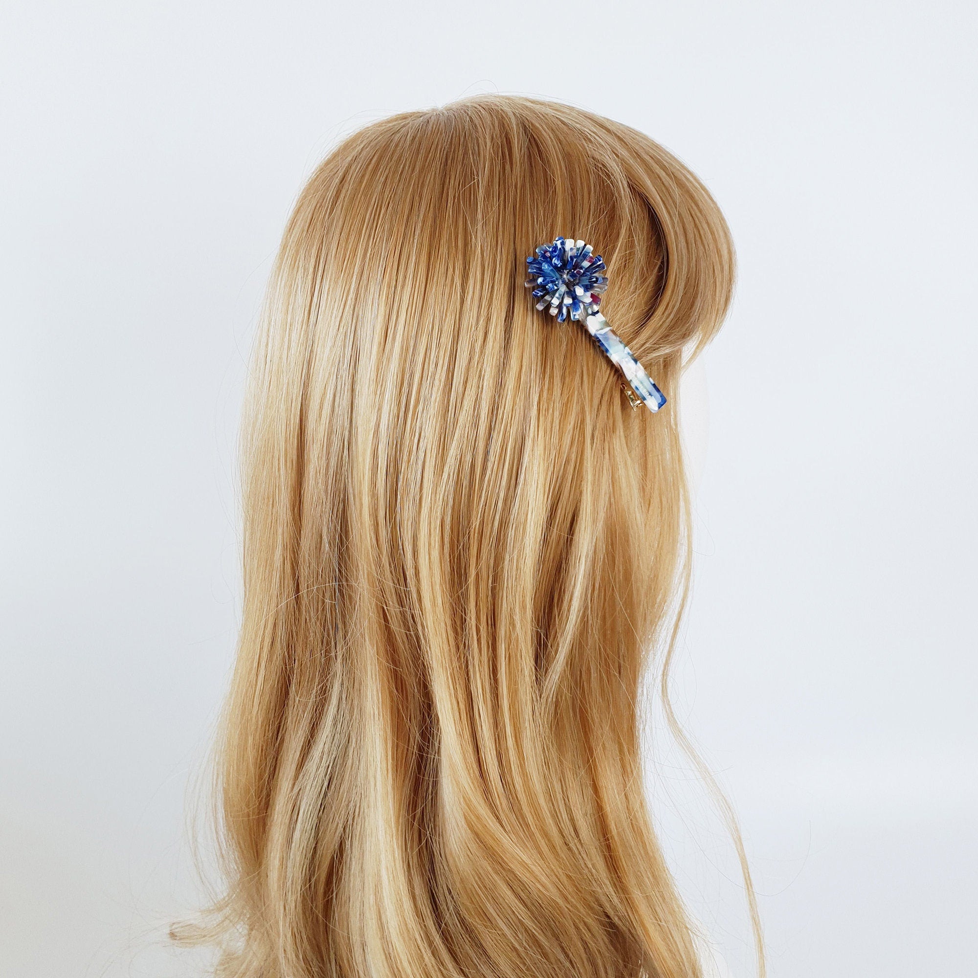 Tortoise Shell Flower Hair Clip / Luxurious French Hair Pin / Hair Accessory for Woman / Alligator Hair Clip