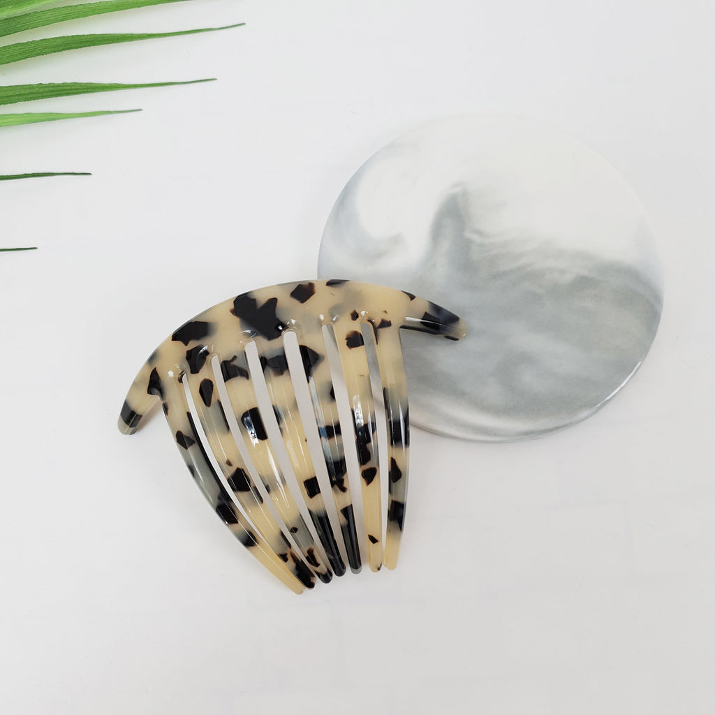 Long Leg Big Hair Comb Pin / Luxurious French Hair Pin / Hair Fork for Thick Hair / Tortoise Shell Hair Pin