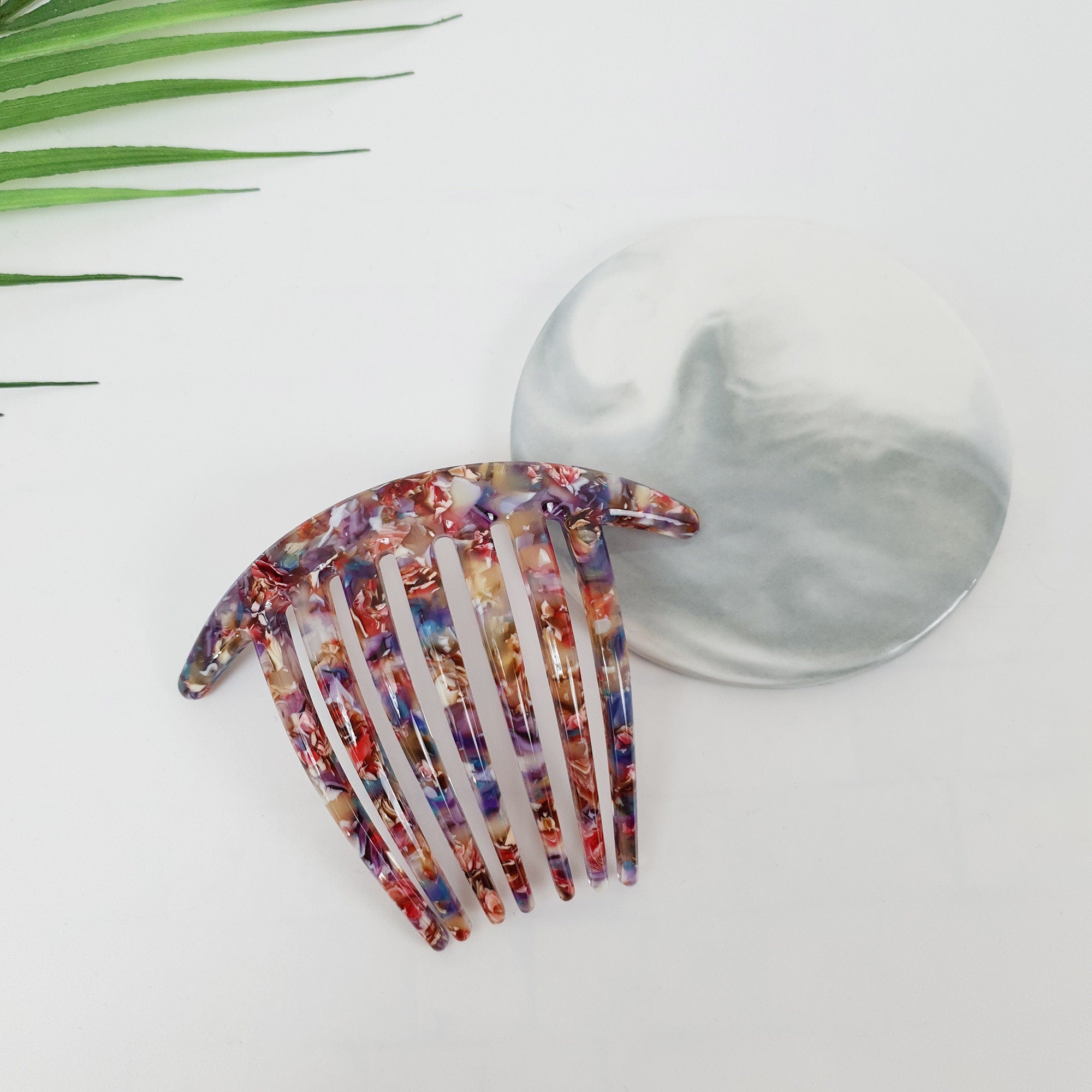 Long Leg Big Hair Comb Pin / Luxurious French Hair Pin / Hair Fork for Thick Hair / Tortoise Shell Hair Pin