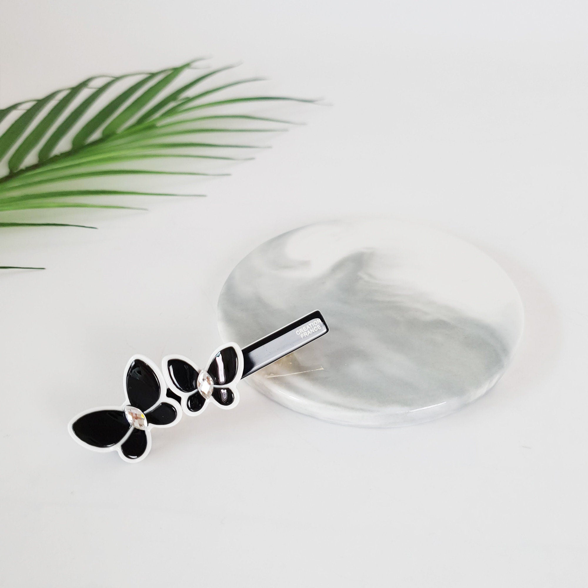 Pastel Color Couple Butterfly Hair Clips / Luxurious French Hair Pin / Hair Accessory for Woman / Alligator Hair Clip