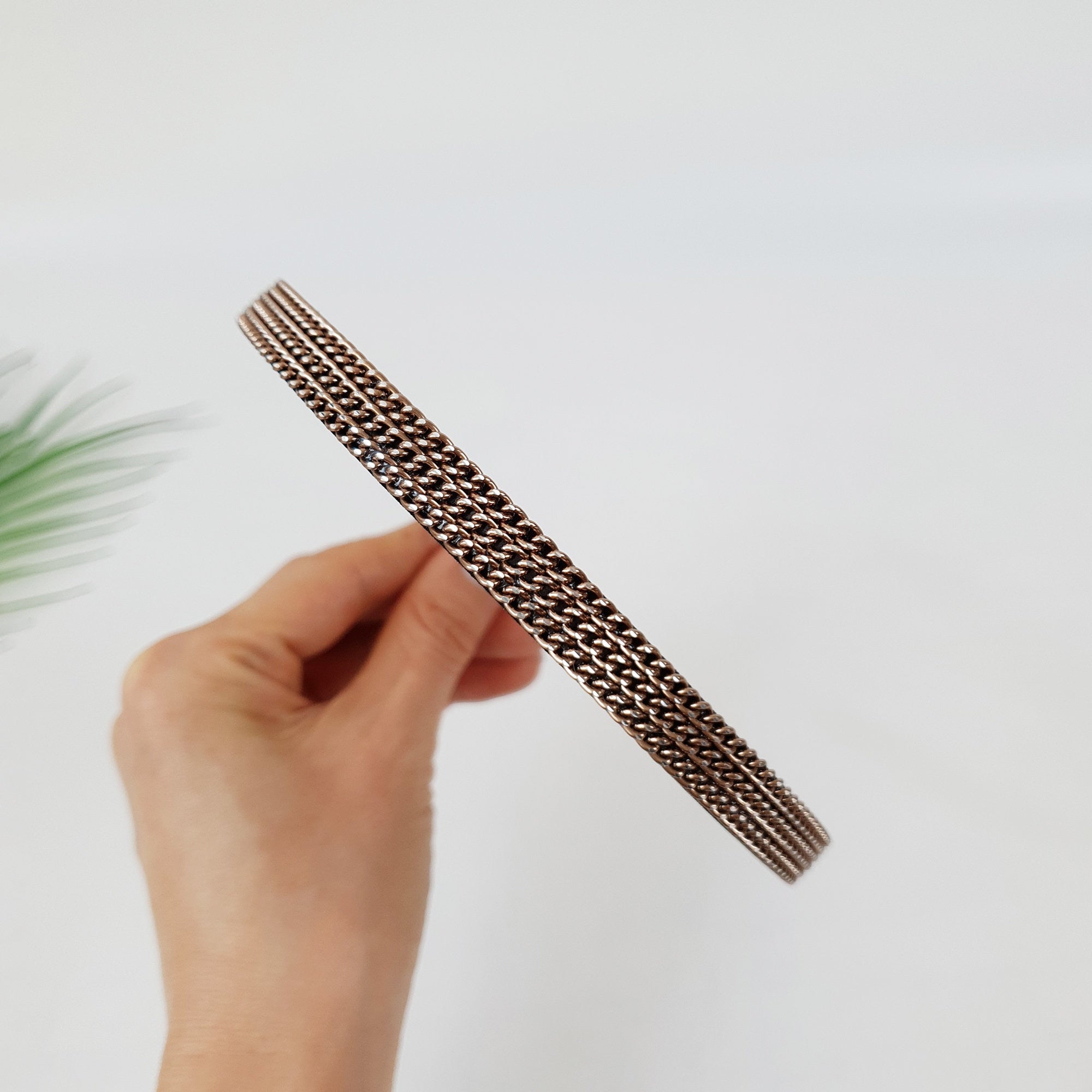 Metal Chain Thin Headband / Simple Line Alice Headband / Hair Bandana for Woman / Metal Headband