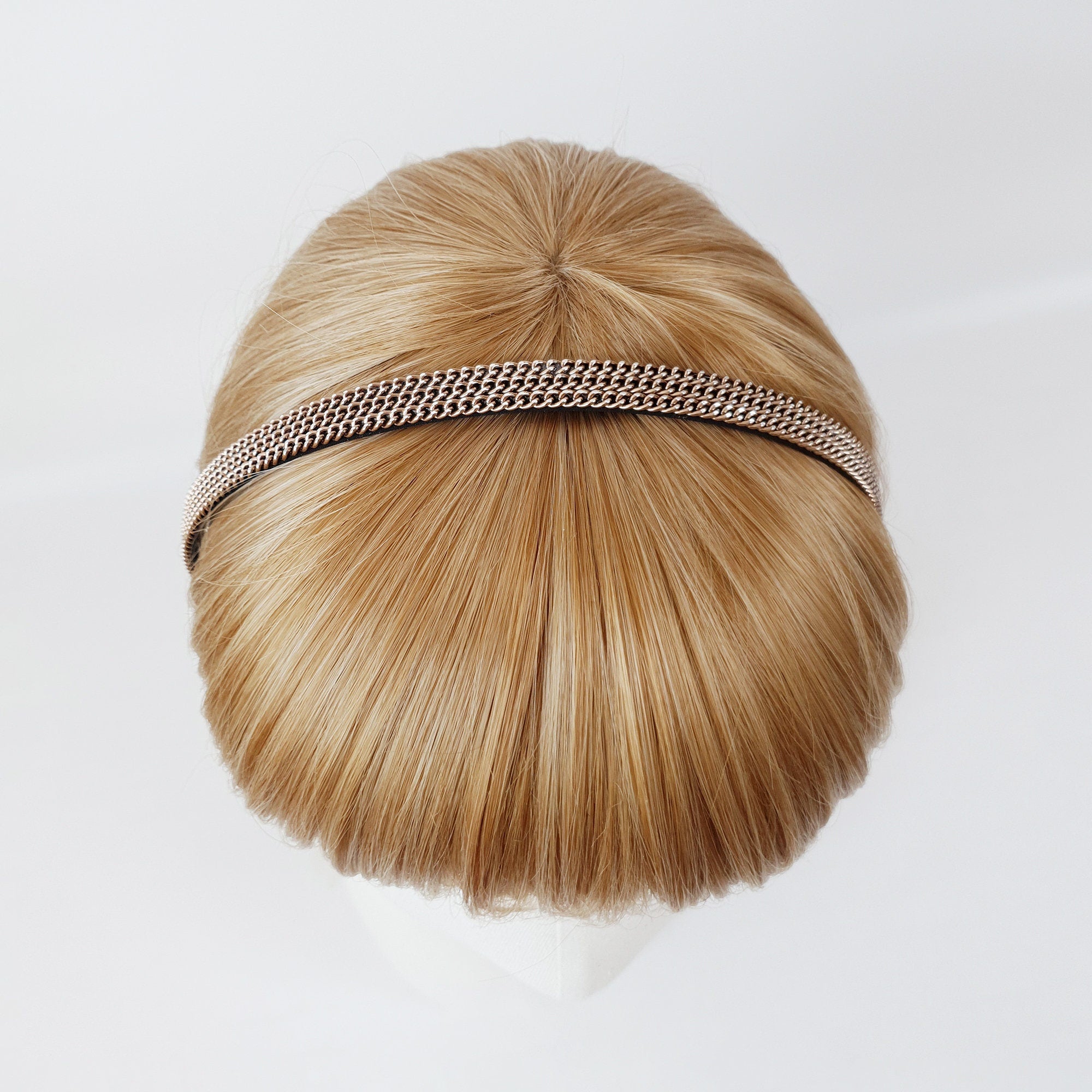 Metal Chain Thin Headband / Simple Line Alice Headband / Hair Bandana for Woman / Metal Headband