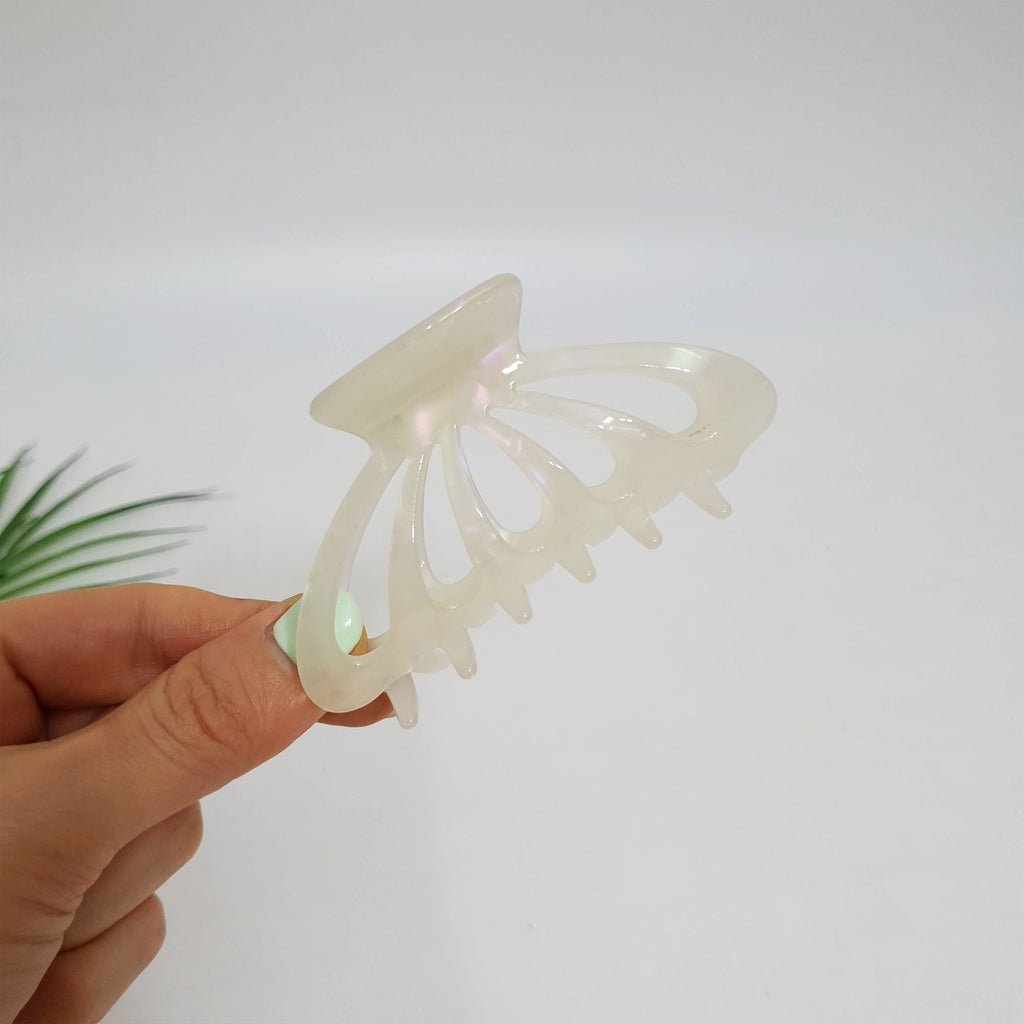 Tortoise Marble Shell Hair Clip / Luxurious Cellulose French Hair Pin / Hair Accessory for Woman / Large Hair Claw Clip