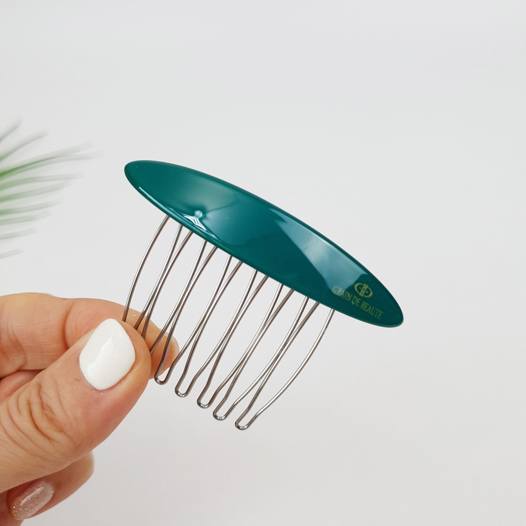 Long Oval Hair Comb Pin (2.8 Inch) / Cute Colorful Hair Pin / Hair Stick for Woman