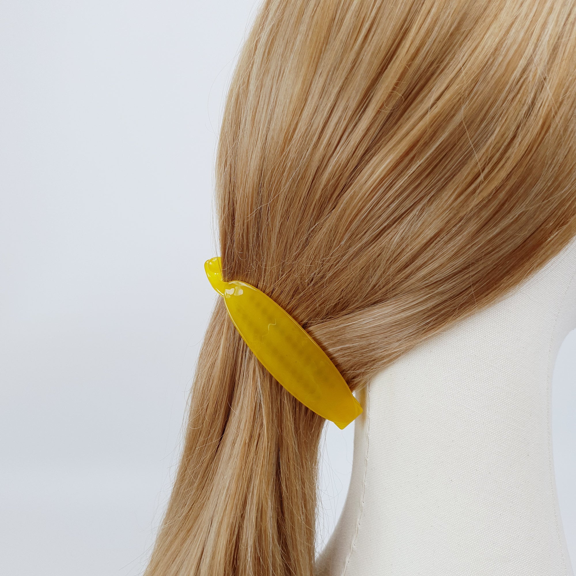 Basic Vivid Pure Color Banana Clip / Luxurious Cellulose Hair Comb Barrette / Clincher Comb Hair Accessory