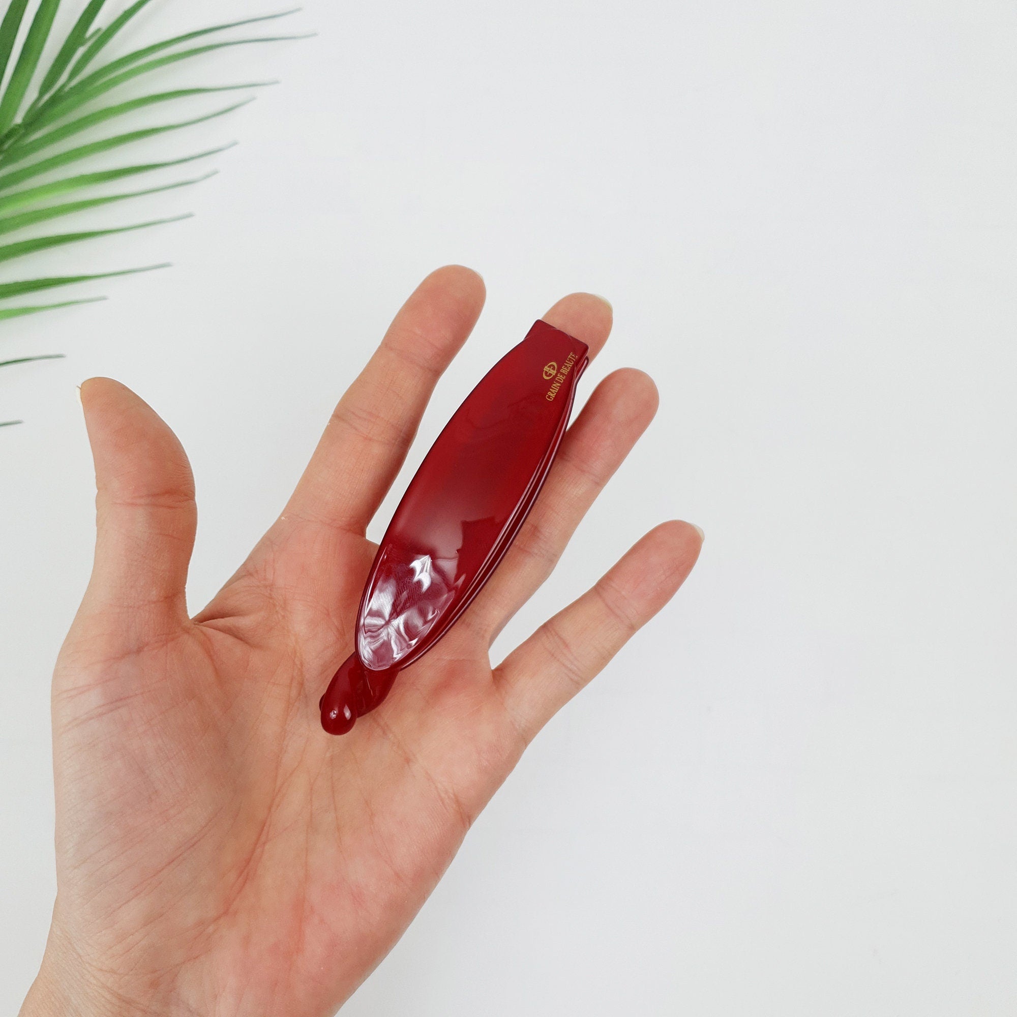 Basic Vivid Pure Color Banana Clip / Luxurious Cellulose Hair Comb Barrette / Clincher Comb Hair Accessory