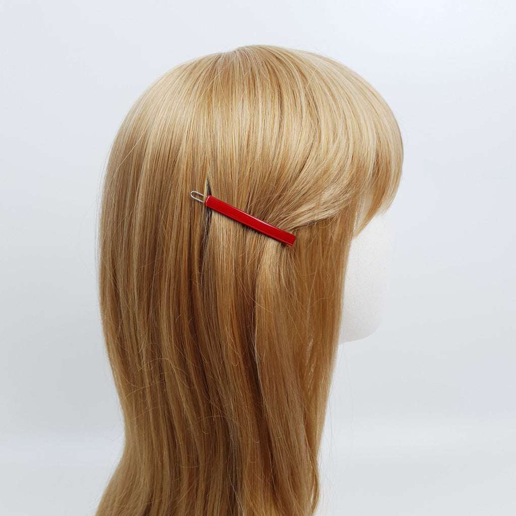 Mini Simple Line Bobby Pin (2.2 Inch) / Elegance Pure Color Hair Clip Pin / Bow Barrette for Woman