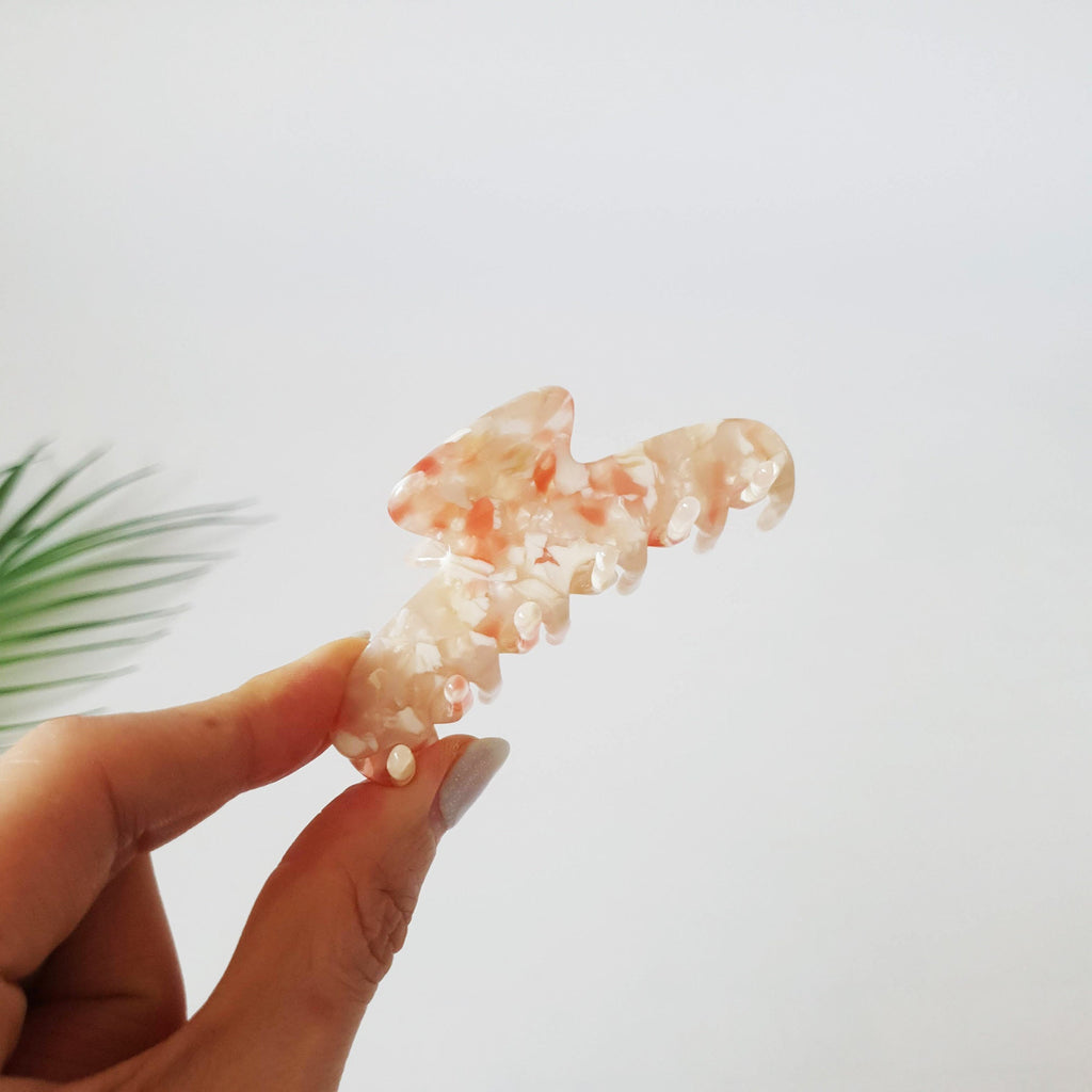 Tortoise Marble Dior Hair Clip / Leopard French Hair Claw / Hair Barrette for Woman