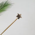 Star Shape Metal Hair Stick (6.0 Inch) / Tortoise Shell French Hair Pin / Metal Hair Fork for Thick Hair