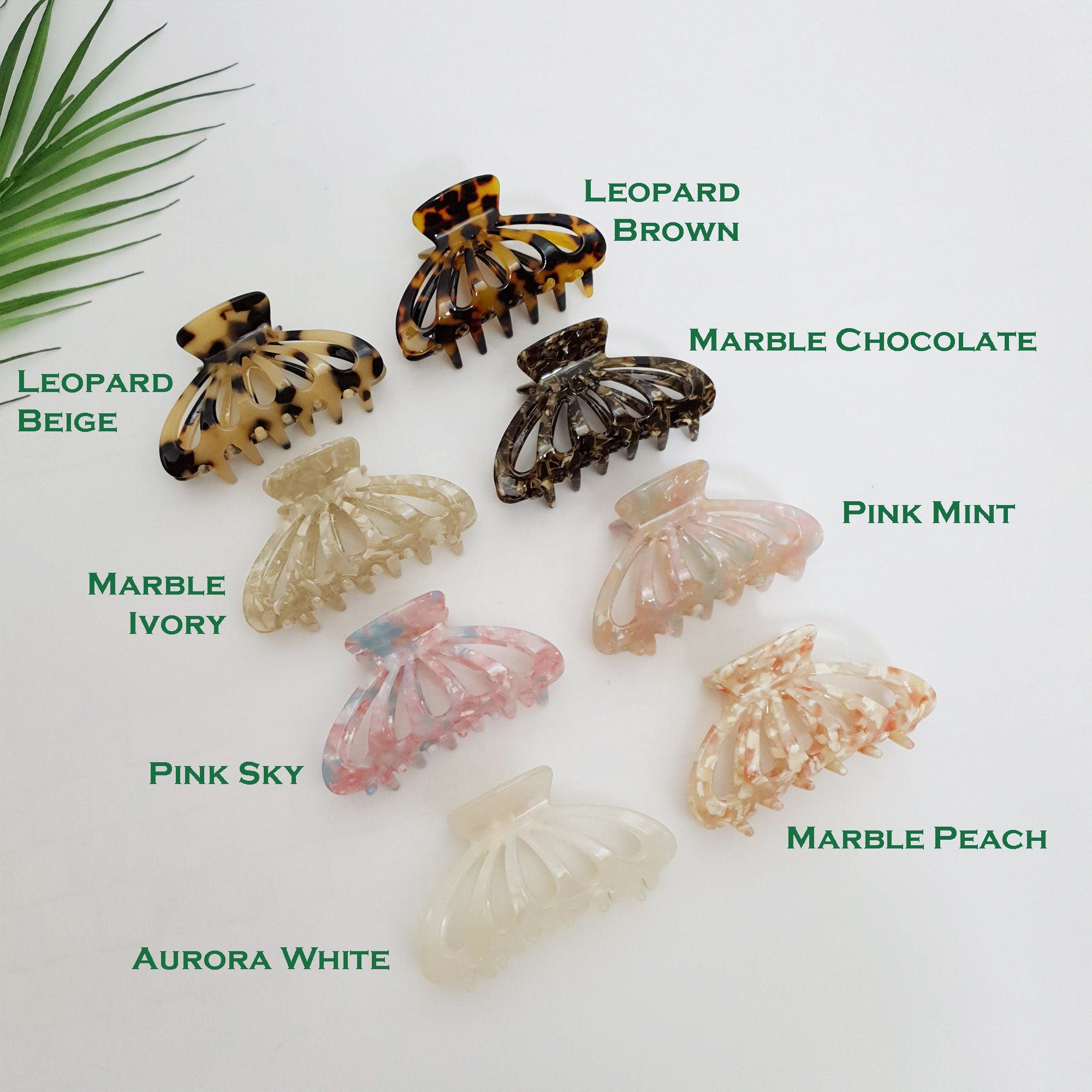 Tortoise Marble Shell Hair Clip / Luxurious Cellulose French Hair Pin / Hair Accessory for Woman / Large Hair Claw Clip