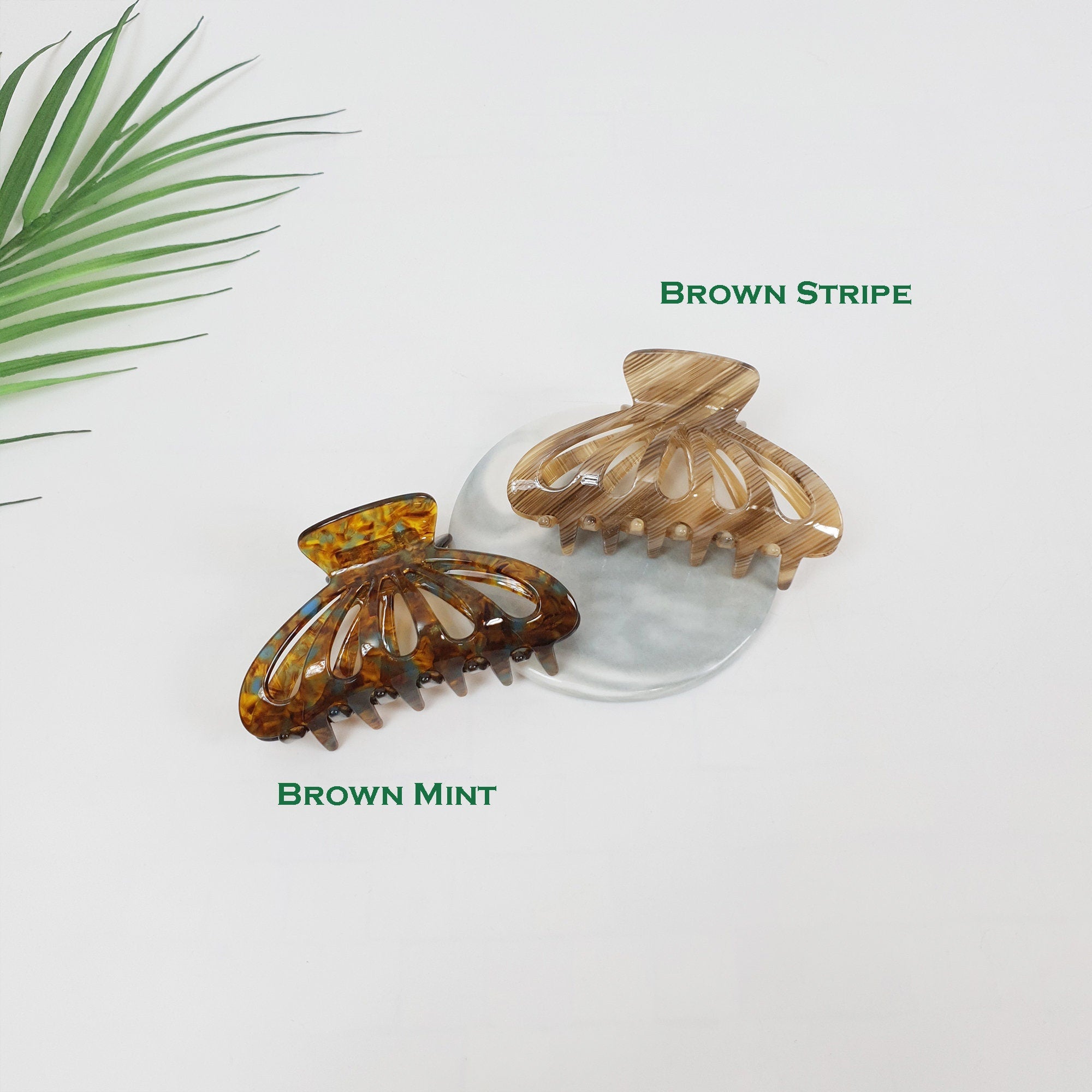 Tortoise Marble Shell Hair Clip / Luxurious Cellulose French Hair Pin / Hair Accessory for Woman / Large Hair Claw Clip