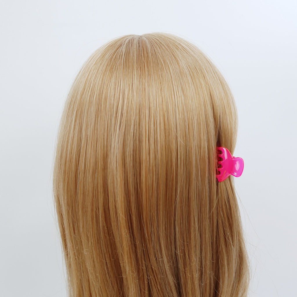 Half Moon Tiny Hair Clips (1.2 Inch) / Cute Colorful Mini Claw Clip / Hair Barrette for Woman