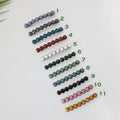 Circle Formica Hair Barrette (3.2 Inch) / Diamond Cut Formica Stone Decorated Barrette / Vintage Antique Hair Accessory / Automatic Hair Pin