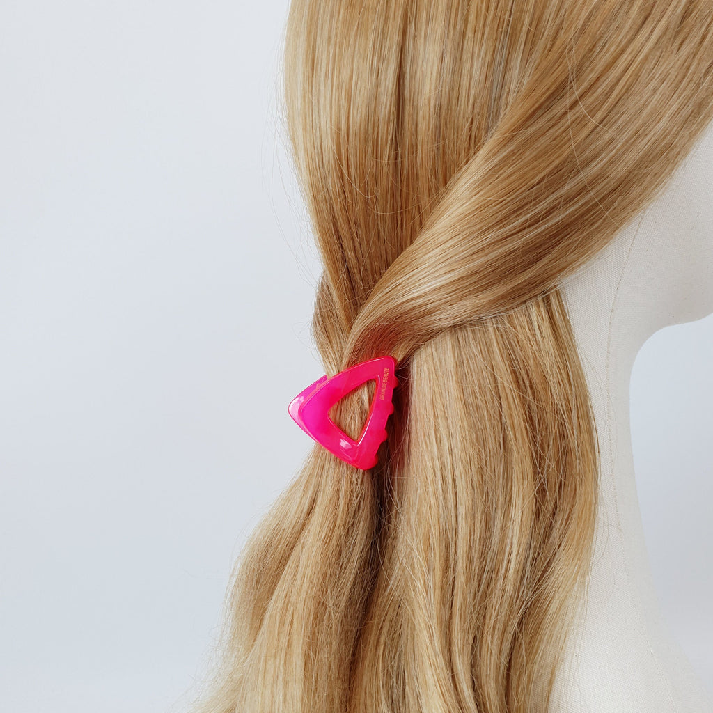Triangle Hair Clip (1.8 Inch) / Cute Vivid Color Hair Claw / Hair Accessory for Woman