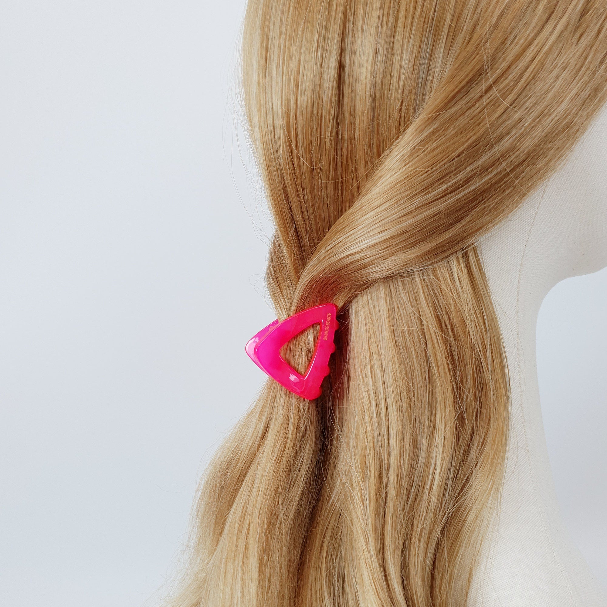 Triangle Hair Clip (1.8 Inch) / Cute Vivid Color Hair Claw / Hair Accessory for Woman