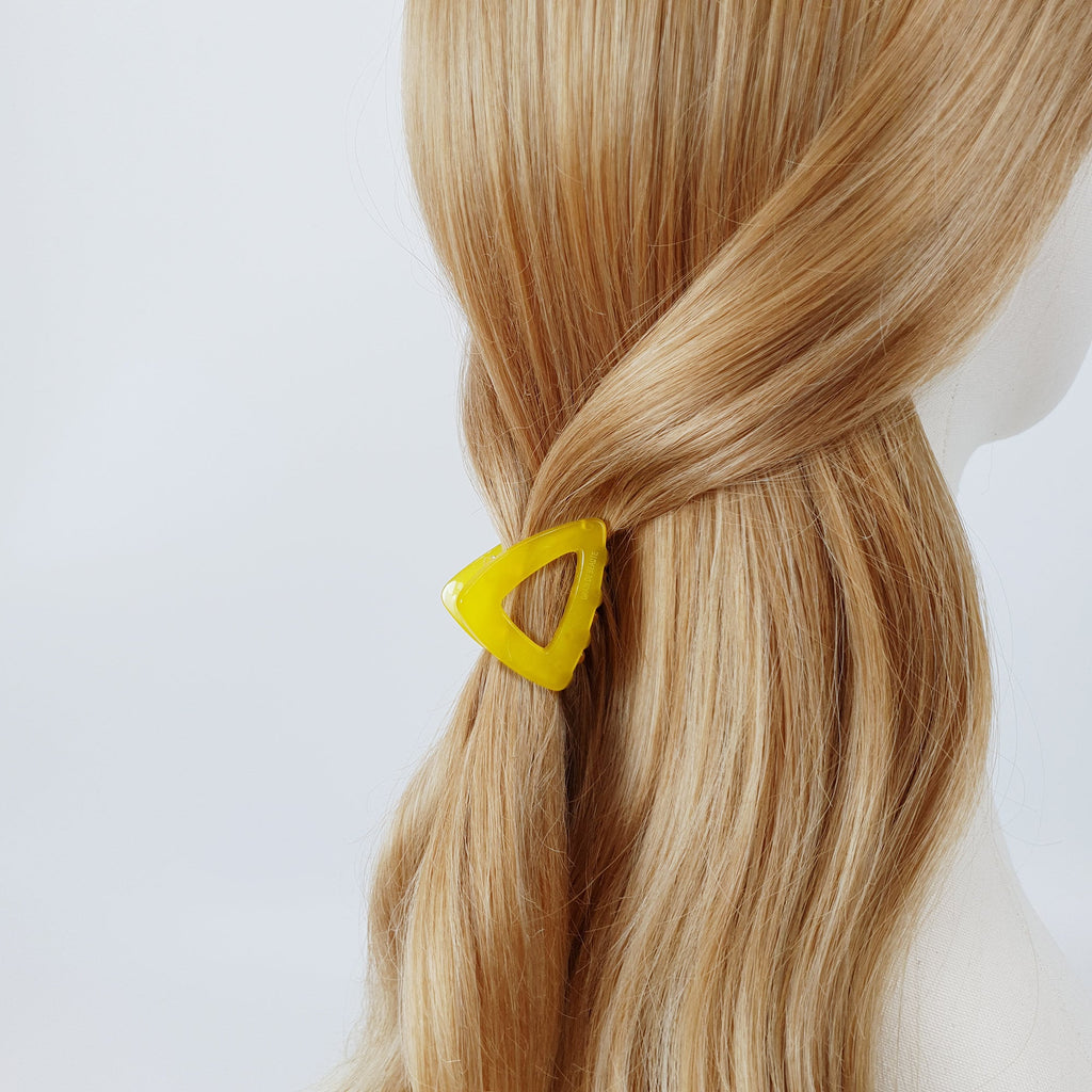 Triangle Hair Clip (1.8 Inch) / Cute Vivid Color Hair Claw / Hair Accessory for Woman