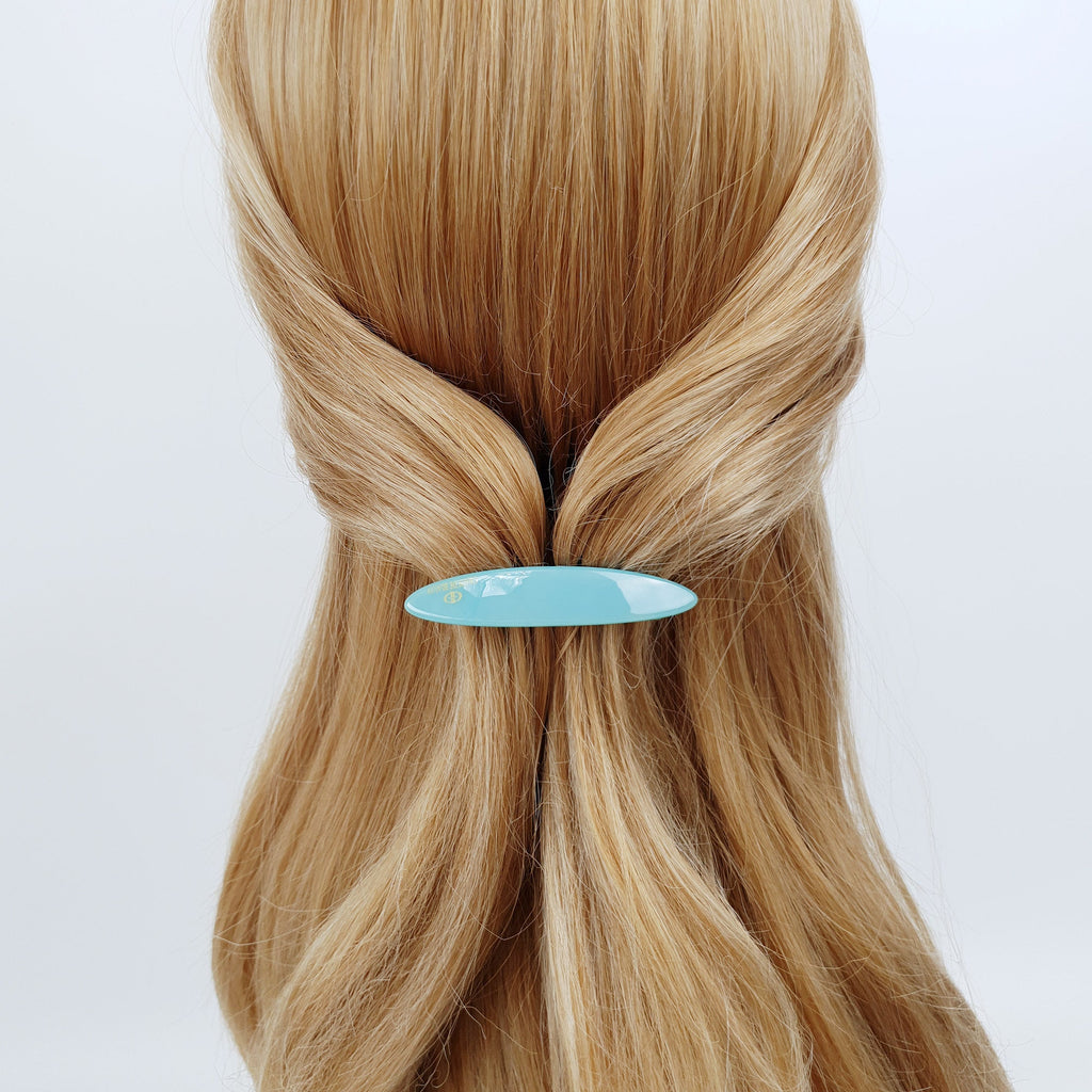 Long Oval Hair Comb Pin (2.8 Inch) / Cute Colorful Hair Pin / Hair Stick for Woman