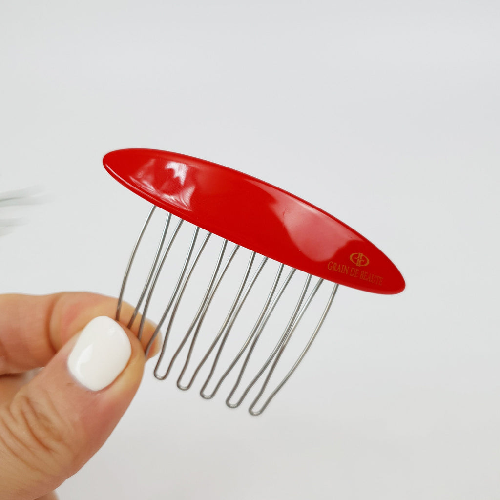 Long Oval Hair Comb Pin (2.8 Inch) / Cute Colorful Hair Pin / Hair Stick for Woman