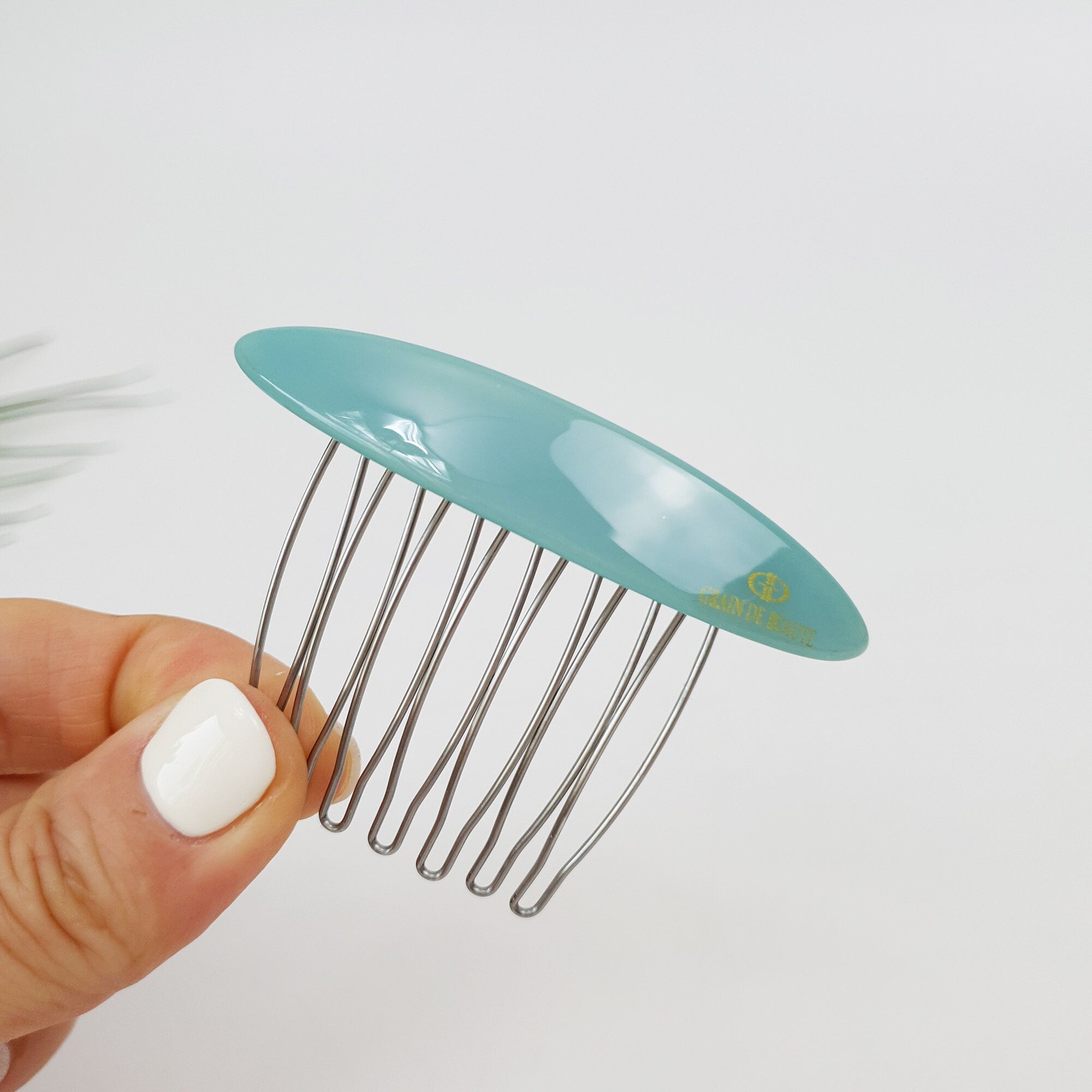 Long Oval Hair Comb Pin (2.8 Inch) / Cute Colorful Hair Pin / Hair Stick for Woman