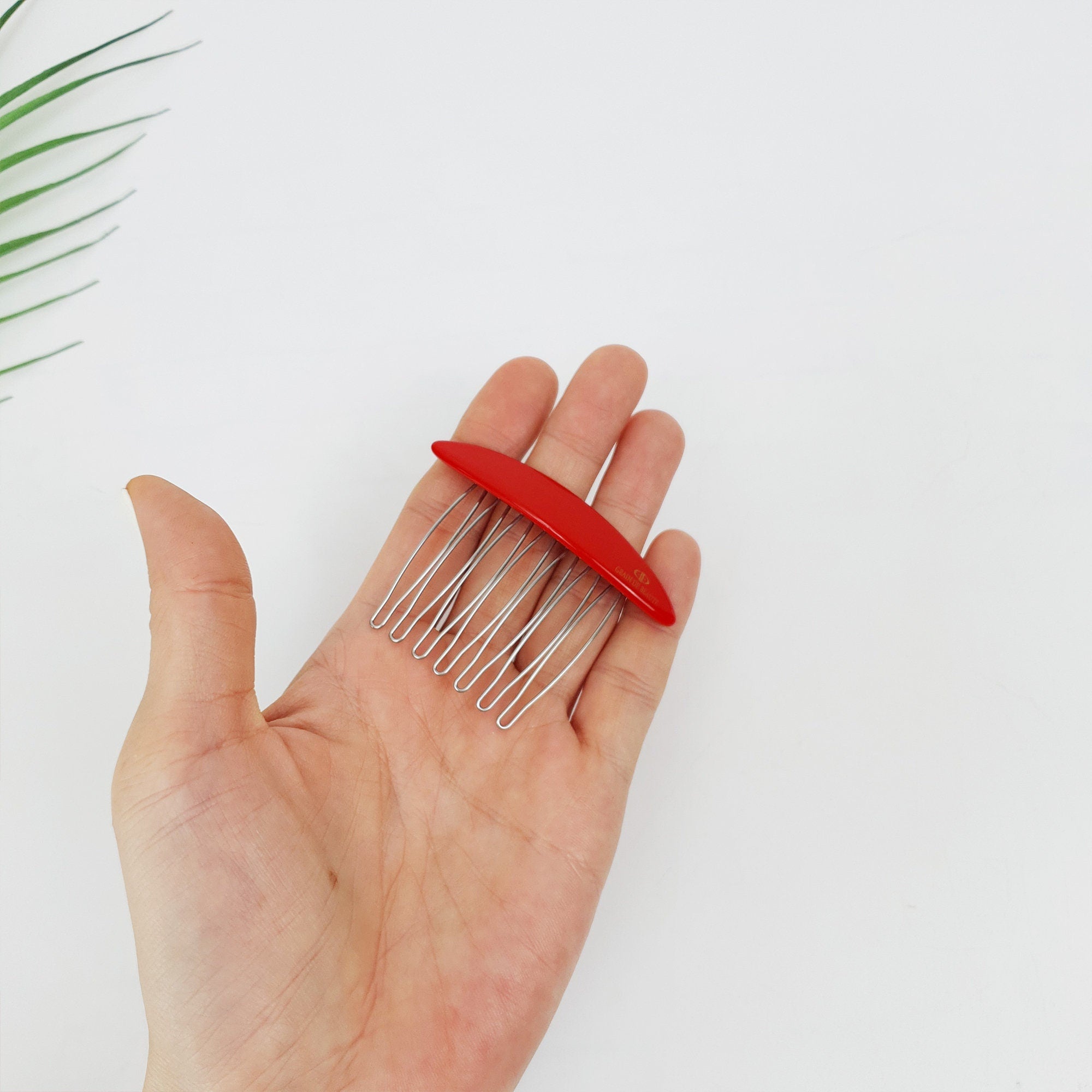 Long Oval Hair Comb Pin (2.8 Inch) / Cute Colorful Hair Pin / Hair Stick for Woman