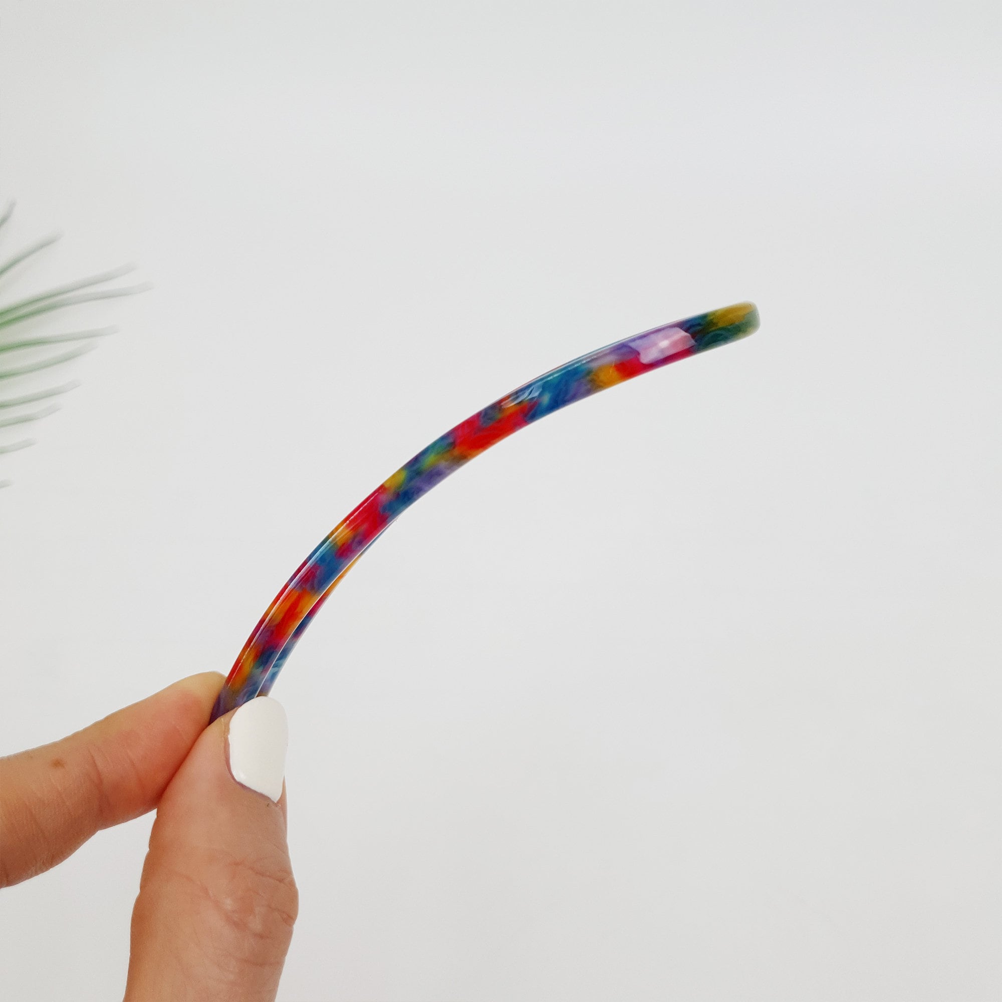 Tortoise Shell U Shape Medium Hair Stick / Vintage French Hair Pin / Hair Fork for Thick Hair