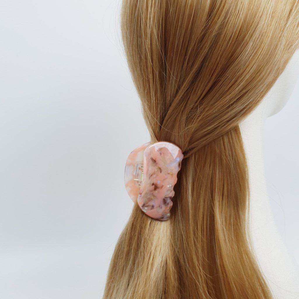 Leopard Aurora Bumpy Medium Size Hair Clip / Tortoise Marble French Hair Claw / Hair Accessory for Woman