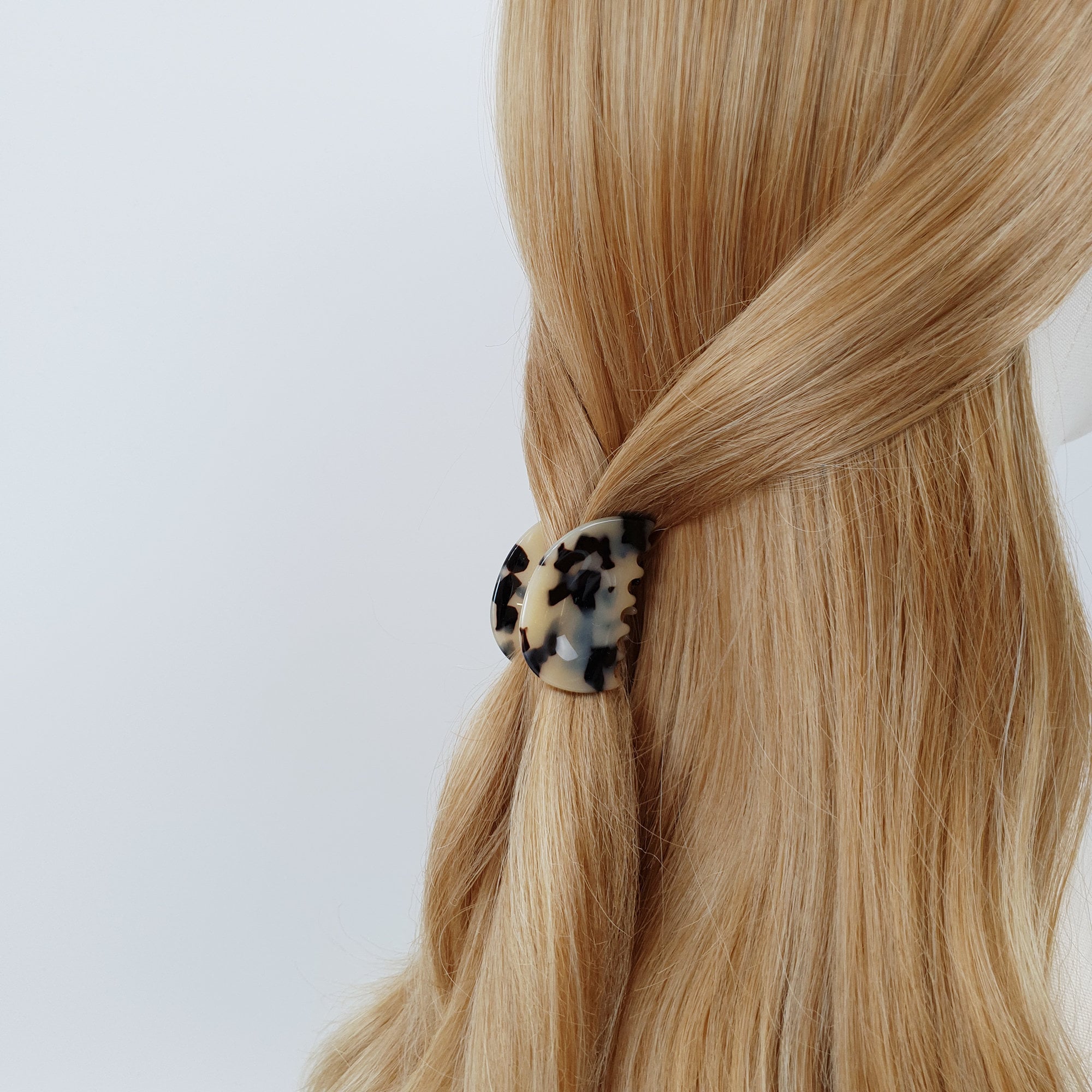 Pebble Small Hair Clips (1.8 Inch) / Tortoise Shell French Hair Pin / Hair Barrette for Girl / Hair Accessory for Woman