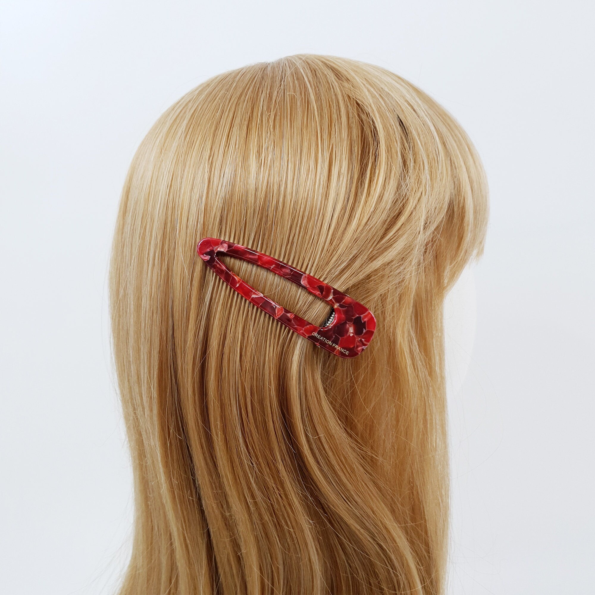 Tortoise Shell Triangle Alligator Hair Clip (3.1 Inch) / Leopard French Hair Pin / Hair Barrette for Woman