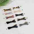 Tortoise Shell Simple Ribbon Alligator Hair Clip (2.8 Inch) / Leopard French Hair Pin / Hair Barrette for Woman