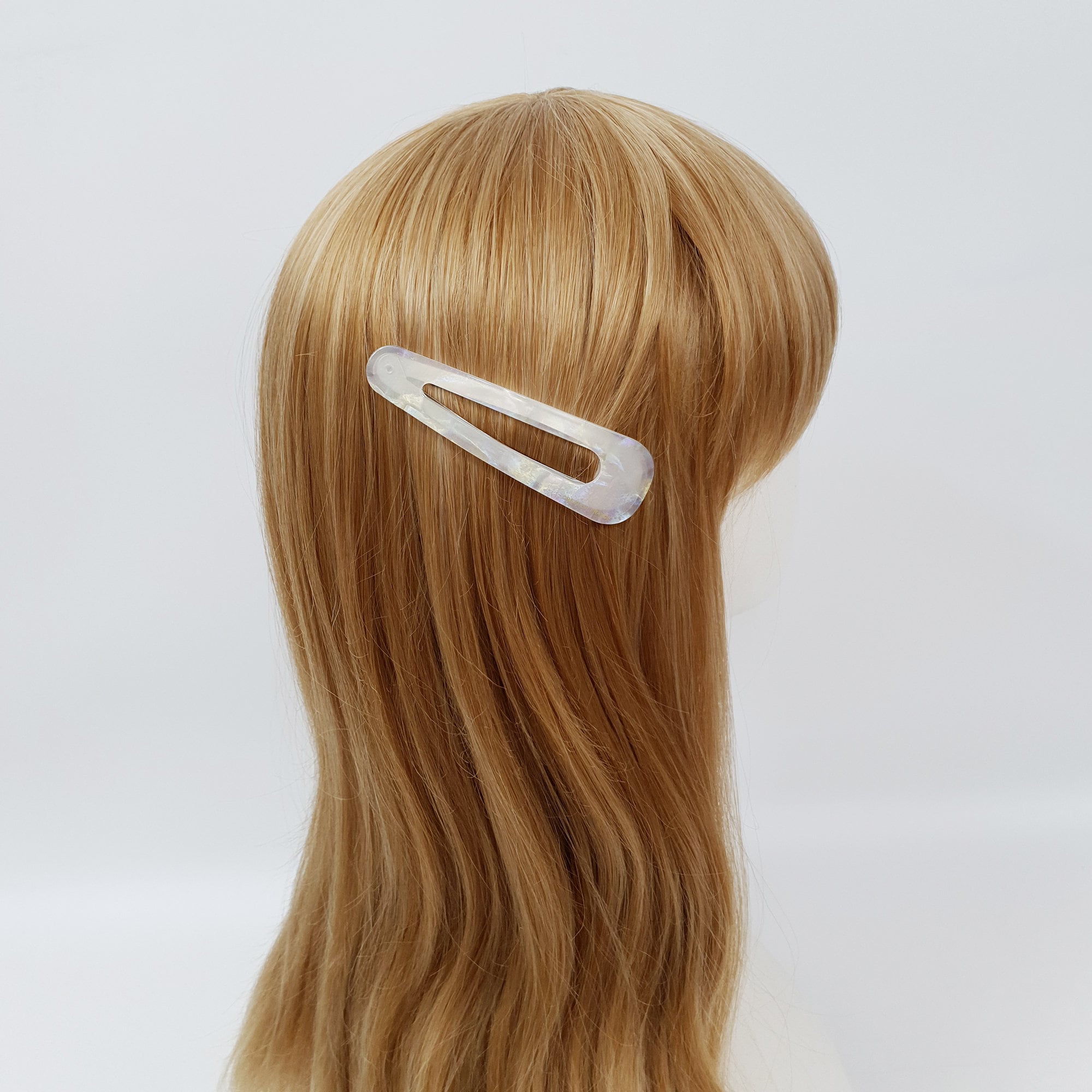 Leopard Aurora Triangle Big Snap Clip (3.7 Inch) / Tortoise Marble Hairgrip Barrette / Tic Tac Hair Clip Pin / French Hair Pin