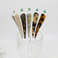 Tortoise Shell Medium Size Alligator Hair Clip (3.3 Inch) / Luxurious Cellulose Leopard French Hair Clip / Hair Accessory for Woman