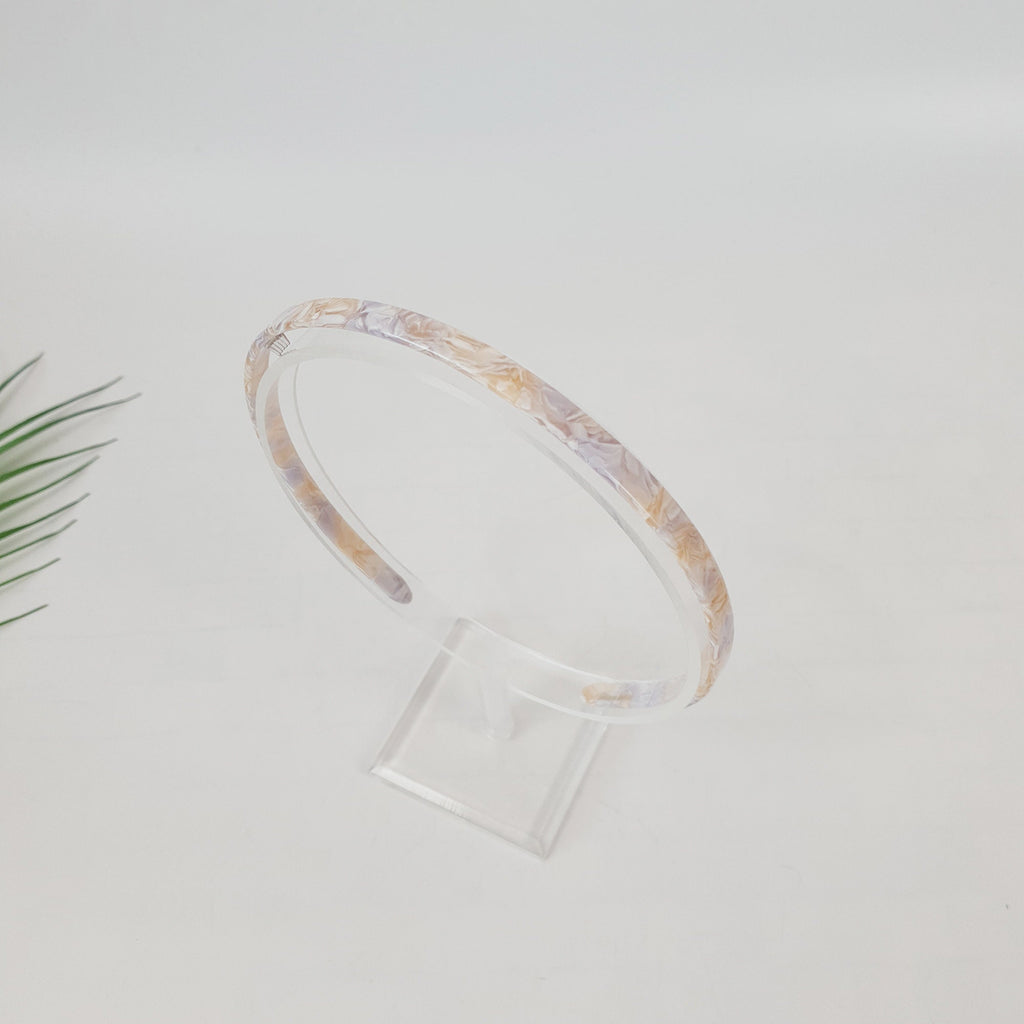 Tortoise Shell Daily Thin Headband / Luxurious French Hair Pin / Hair Accessory for Woman / Acrylic Alice Headband