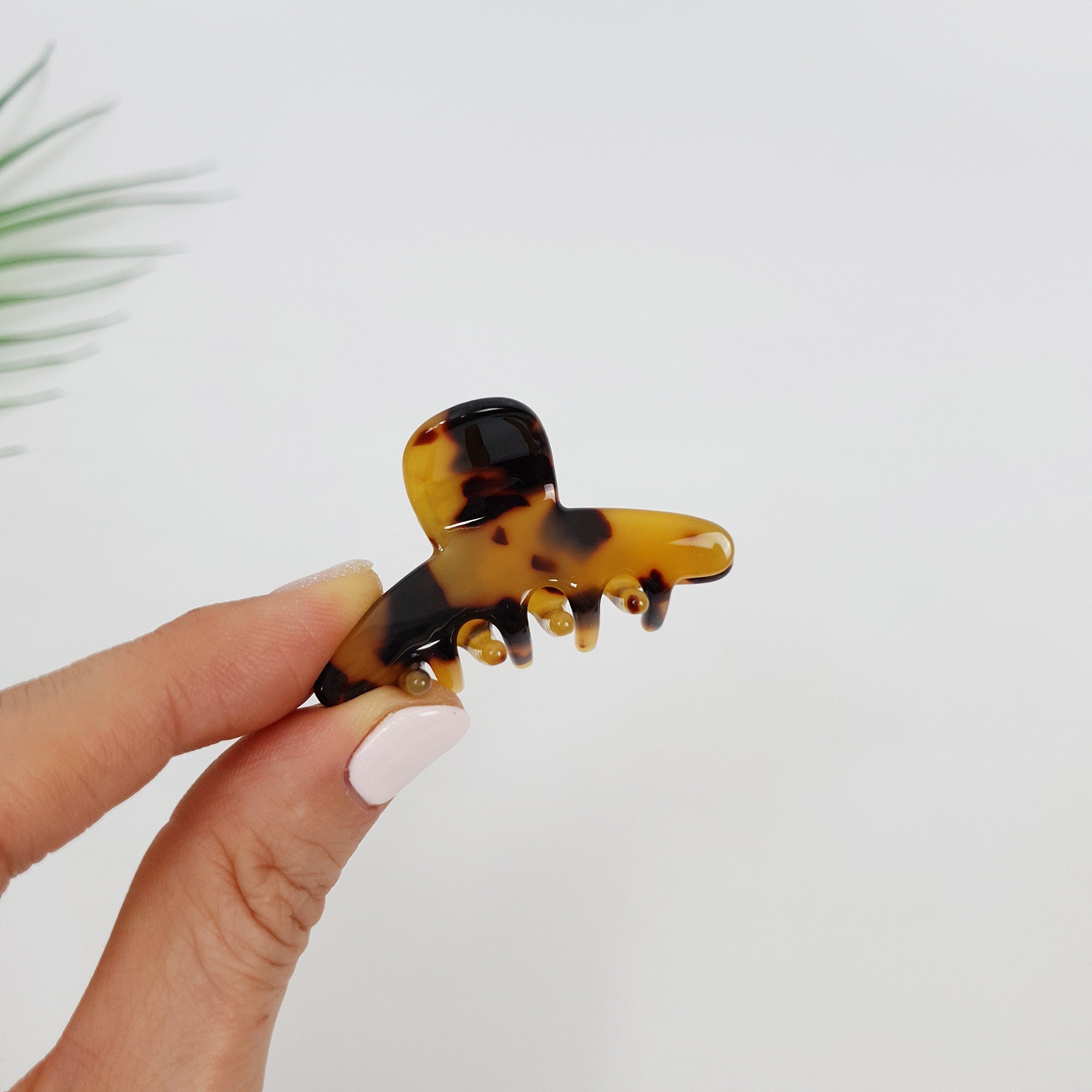 Aurora Joy Small Hair Clips (2.0 Inch) / Tortoise Shell Mini French Hair Pin / Hair Barrette for Woman