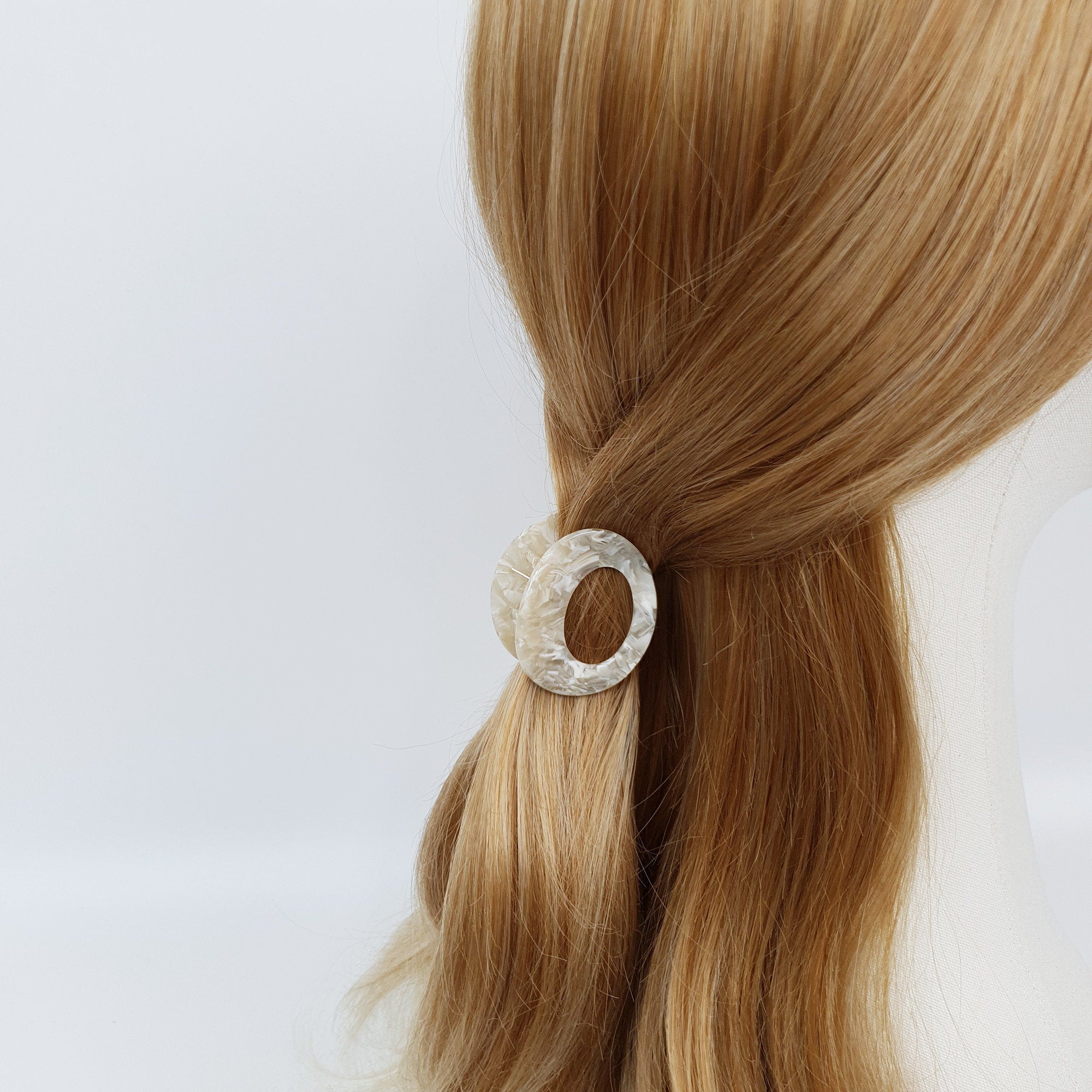 Oval Ring Mini Hair Clips / Tortoise Shell Small French Hair Pin / Hair Barrette for Woman / Mini Claw Clip for Girls