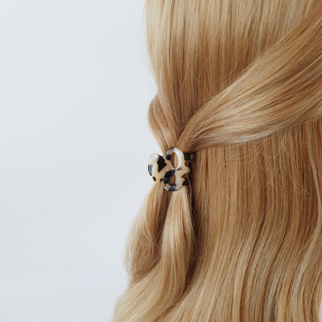 Skull Ribbon Small Hair Clips / Tortoise Shell Mini French Hair Pin / Hair Barrette for Woman / Leopard French Barrette for Girls