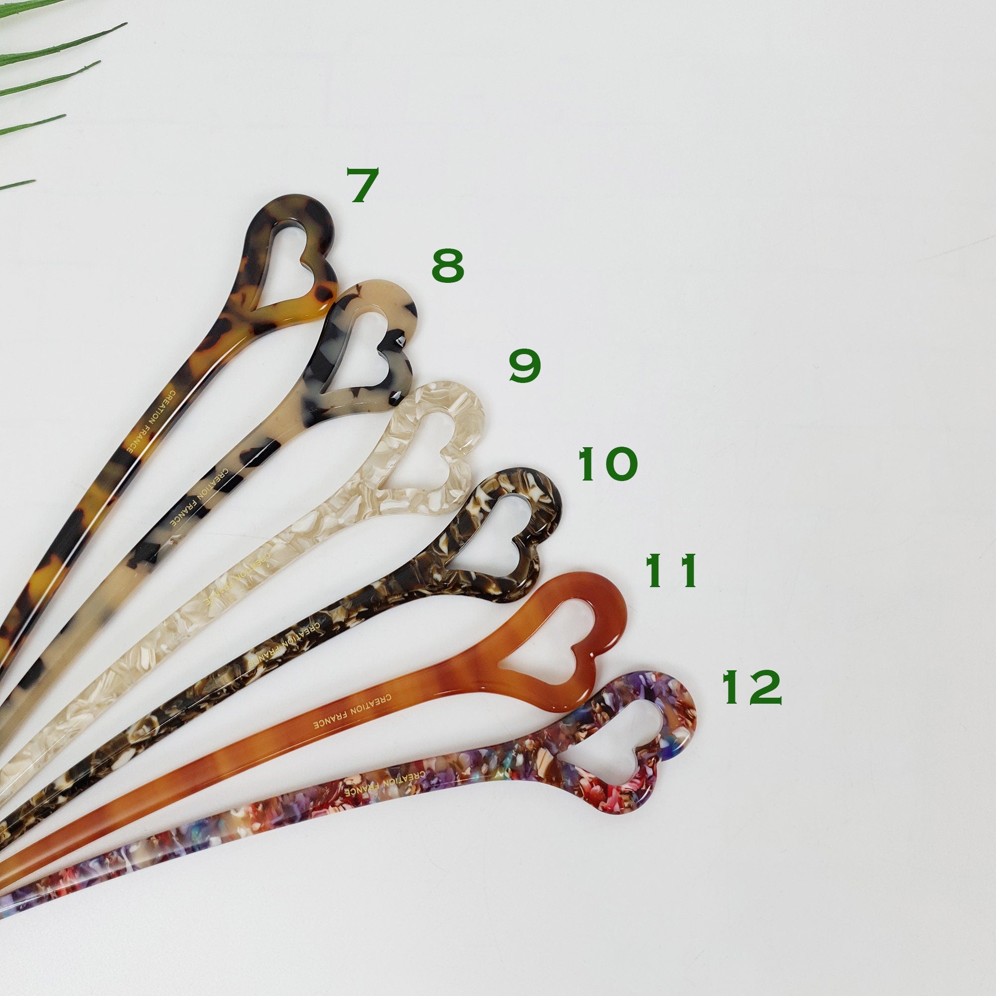 Tortoise Shell Antique Hair Stick / Vintage French Hair Pin / Hair Fork for Thick Hair