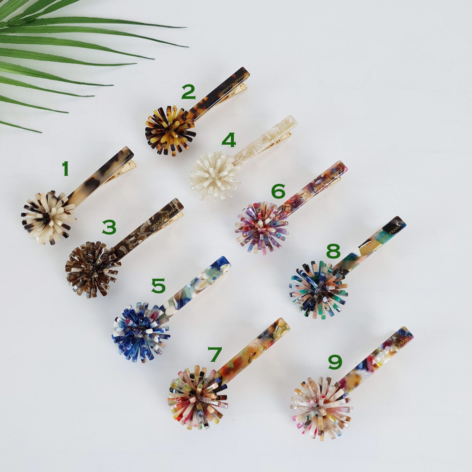 Tortoise Shell Flower Hair Clip / Luxurious French Hair Pin / Hair Accessory for Woman / Alligator Hair Clip